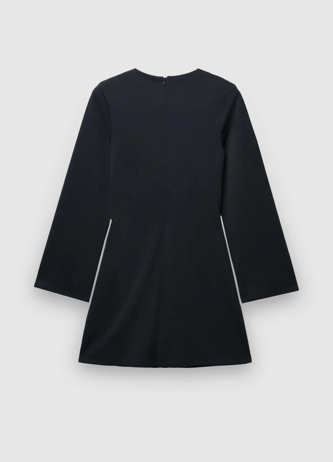 Calliope robe courte drapée clous manches longues S