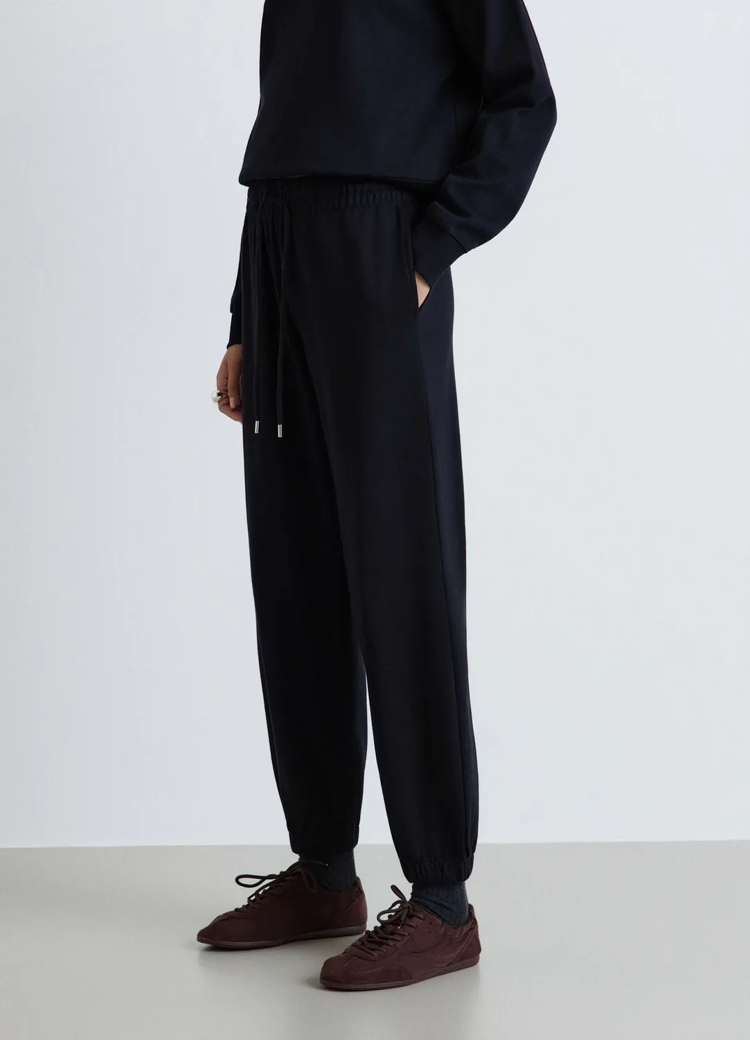Calliope Coulisse pantalon jogger femme taille haute