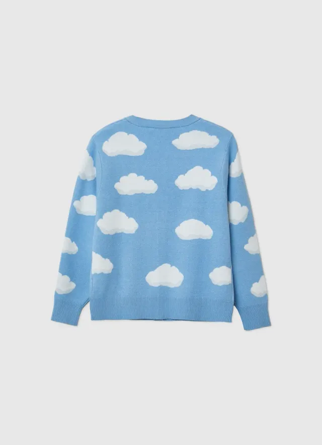 Calliope Cardigan maille nuage fille col V