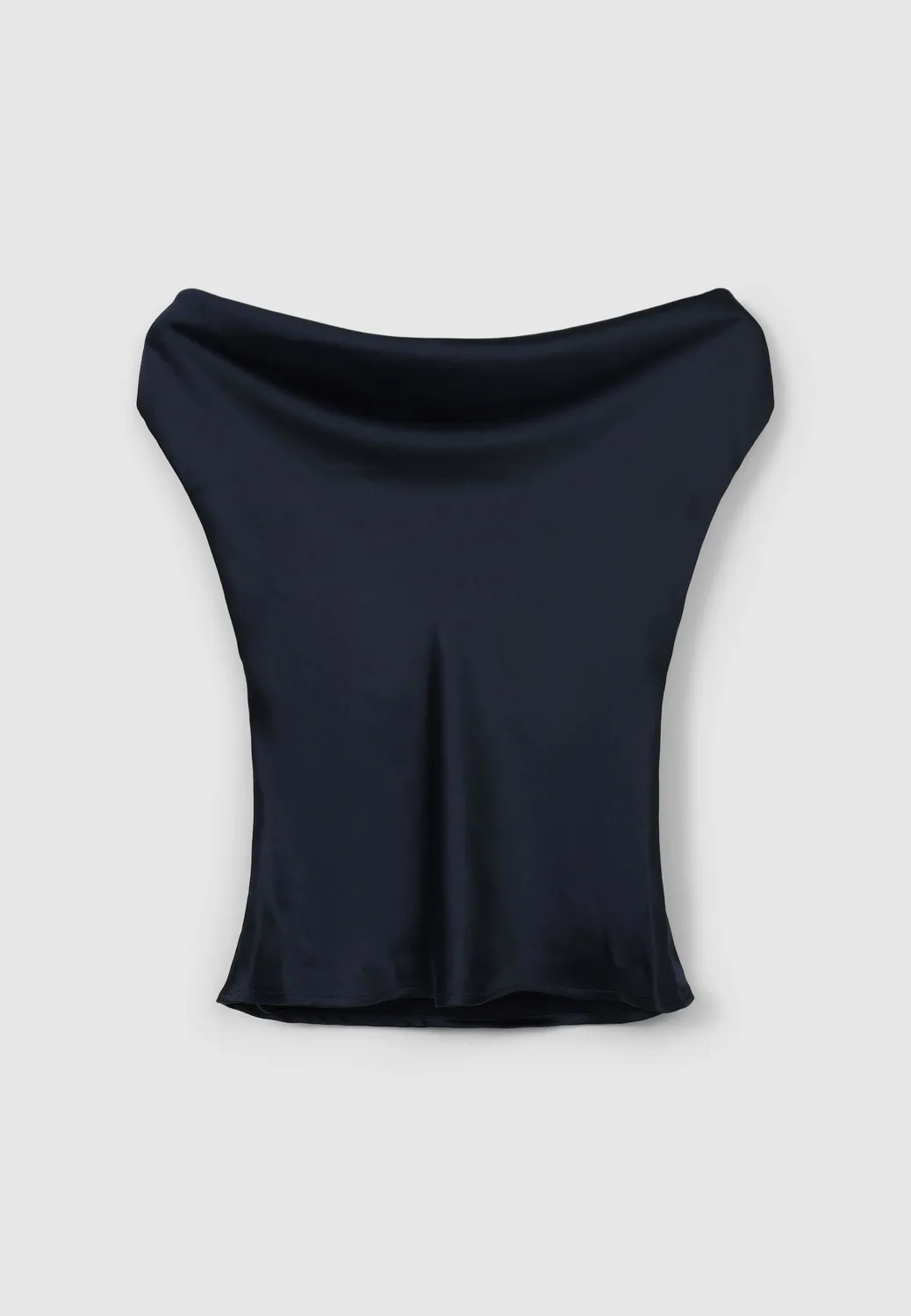 Calliope top sciallato simil satin femme satiné