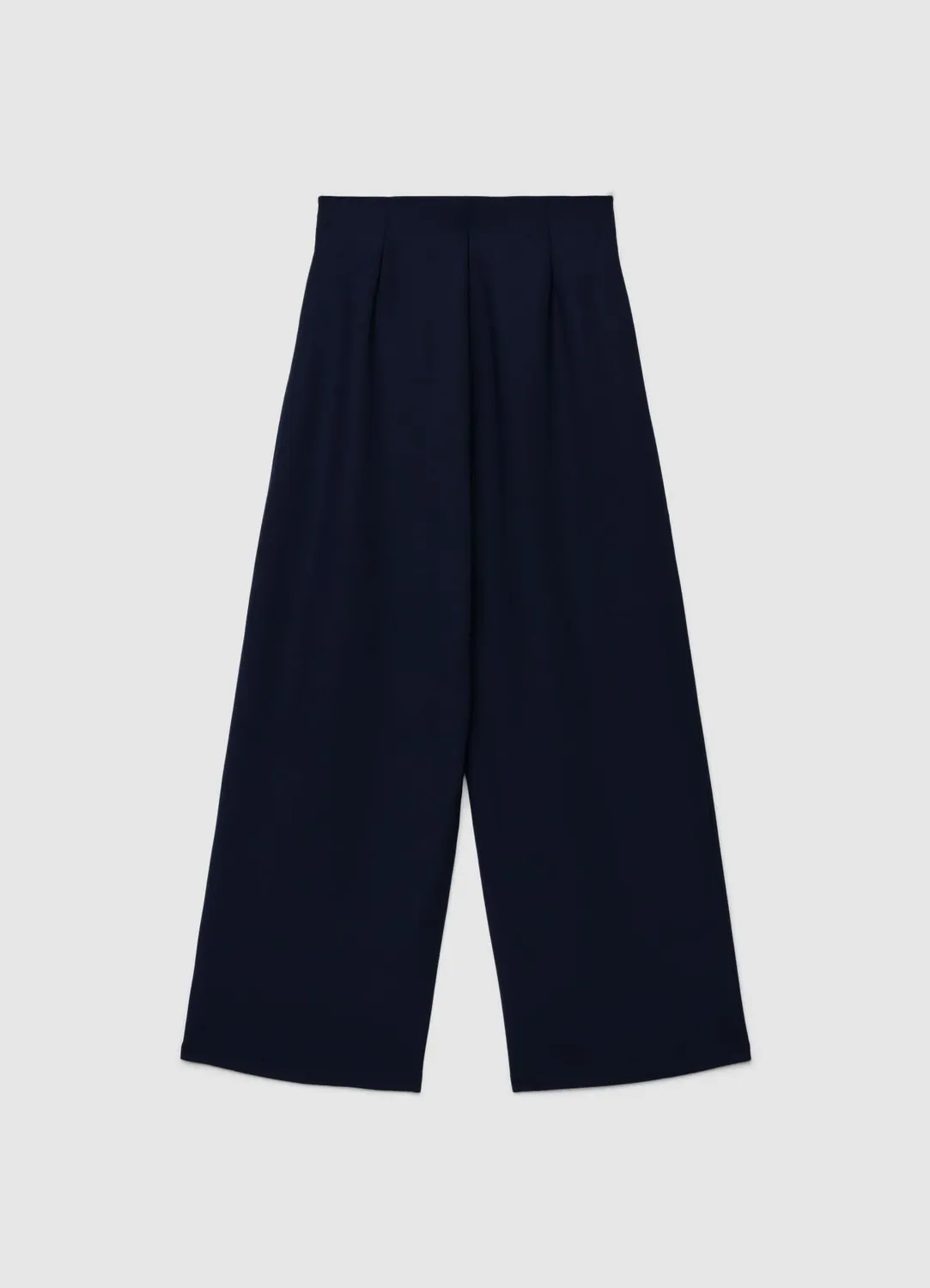 Calliope Pantalon palazzo uni femme taille haute