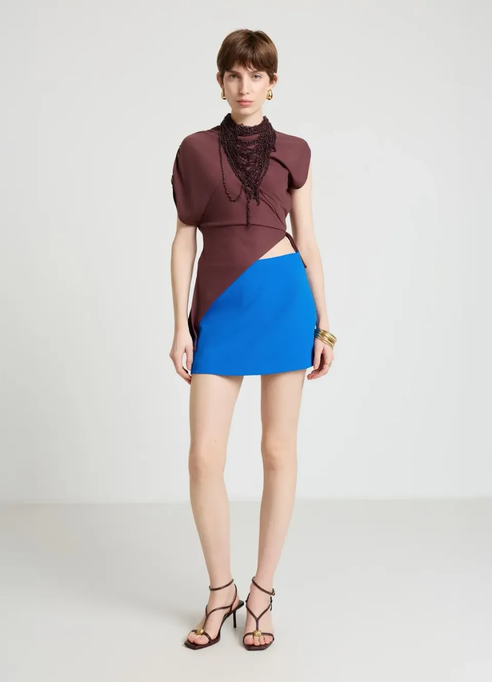 Calliope jupe-short femme uni mini regular
