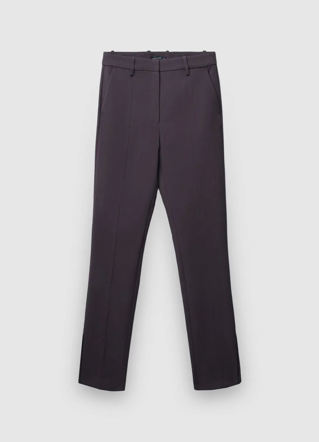 Calliope pantalon slim femme fentes bureau