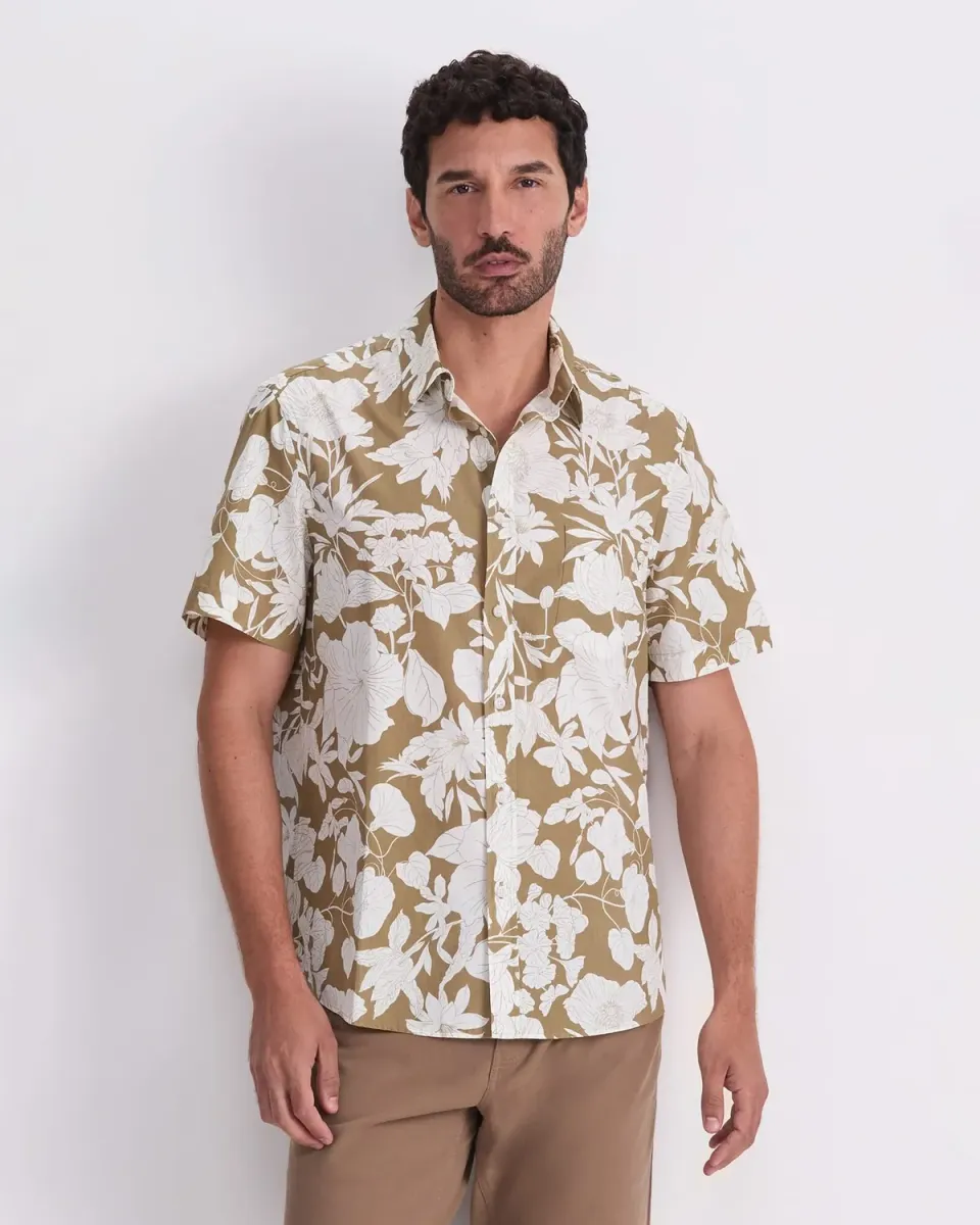 Sportscraft Gardner chemise imprimée coton homme manches courtes