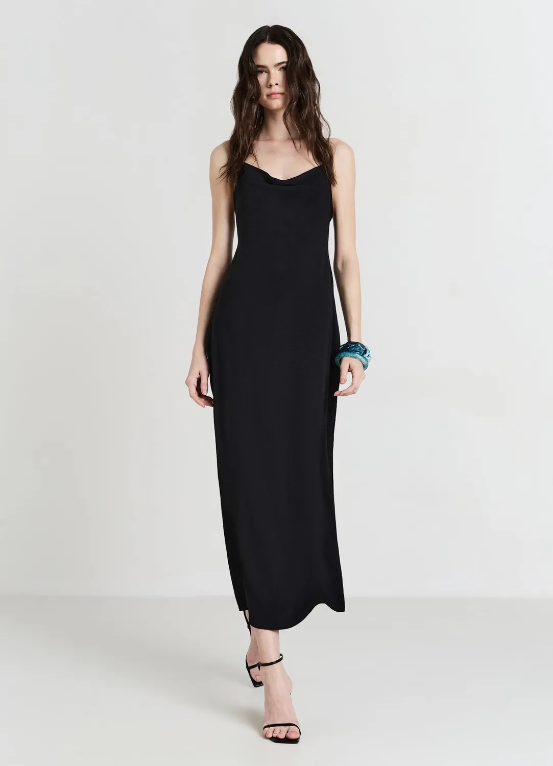 Calliope Atelier Robe Longue Châle Fendue Femme