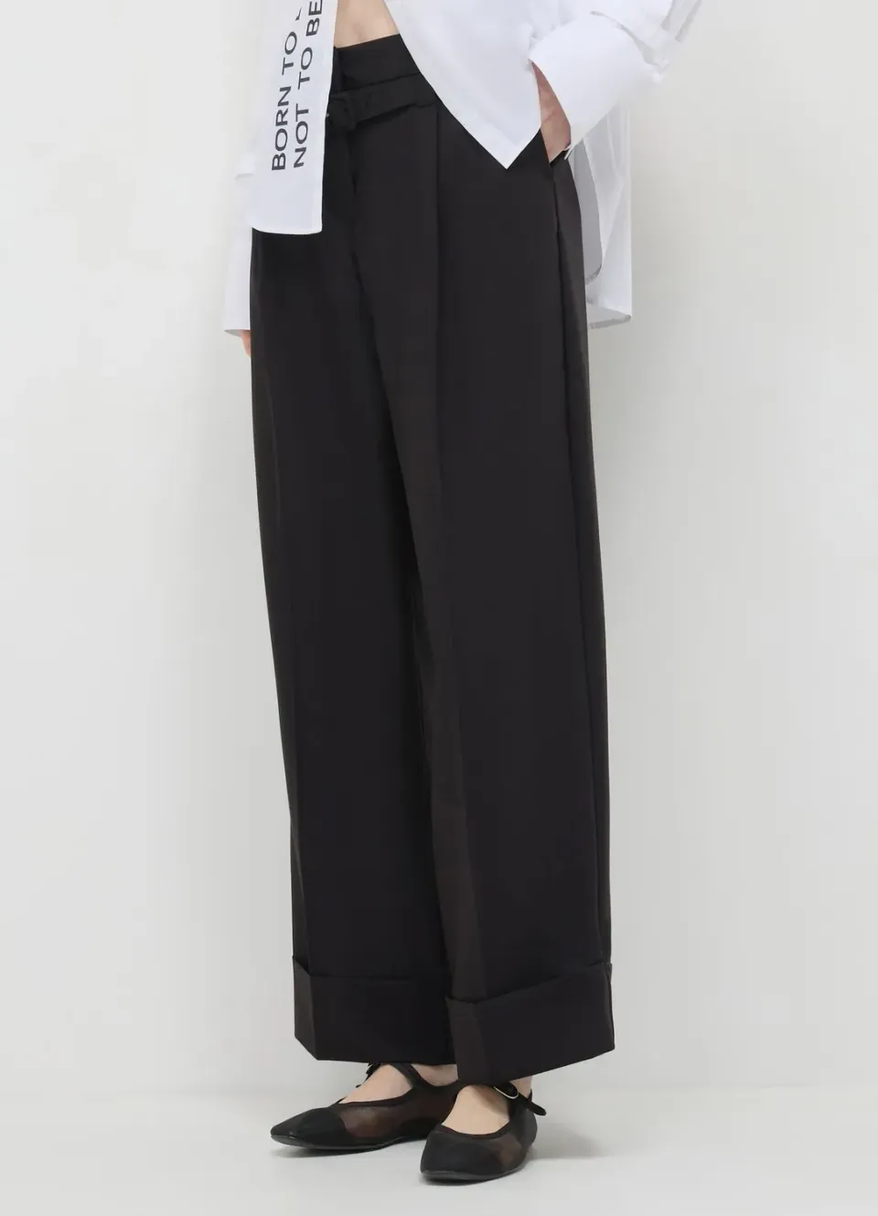 Calliope Palazzo pantalon femme avec ceinture