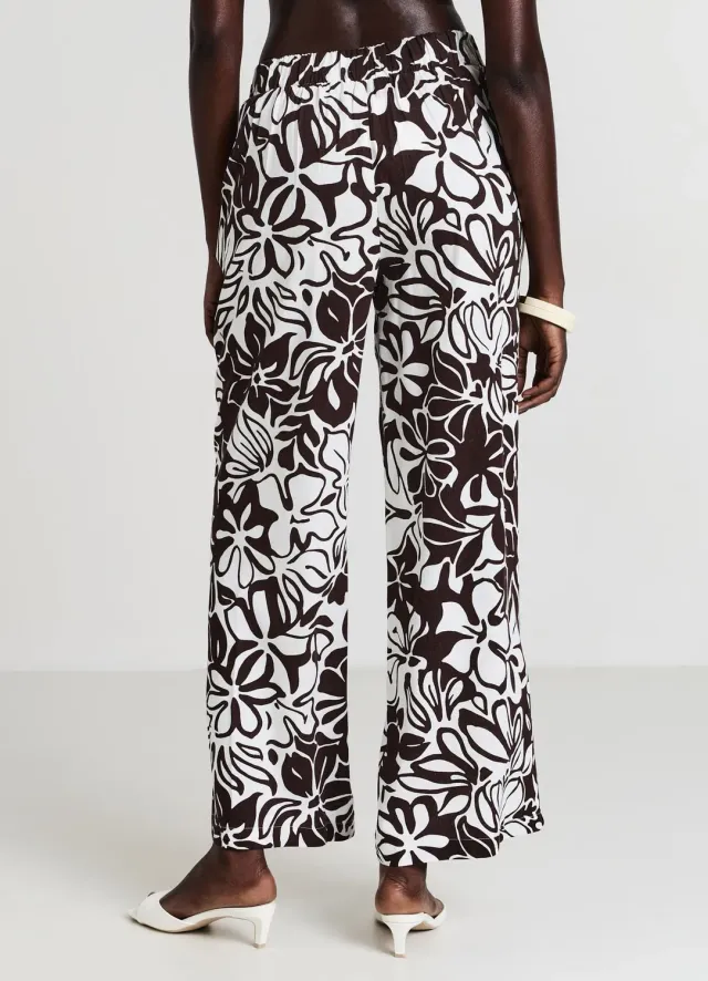 Calliope pantalon palazzo fantasia femme coupe regular