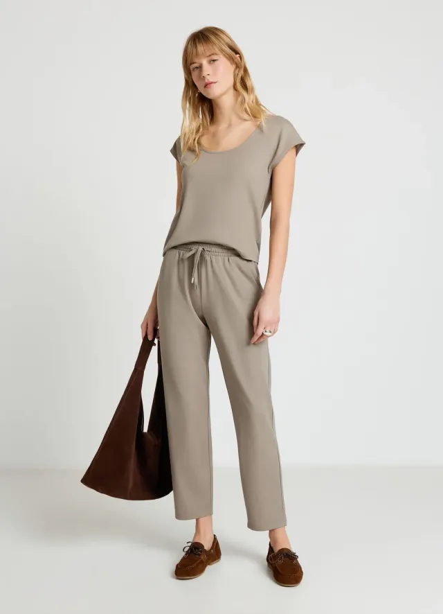 Calliope Pantaloni jogging femme pantalon casual taille élastique