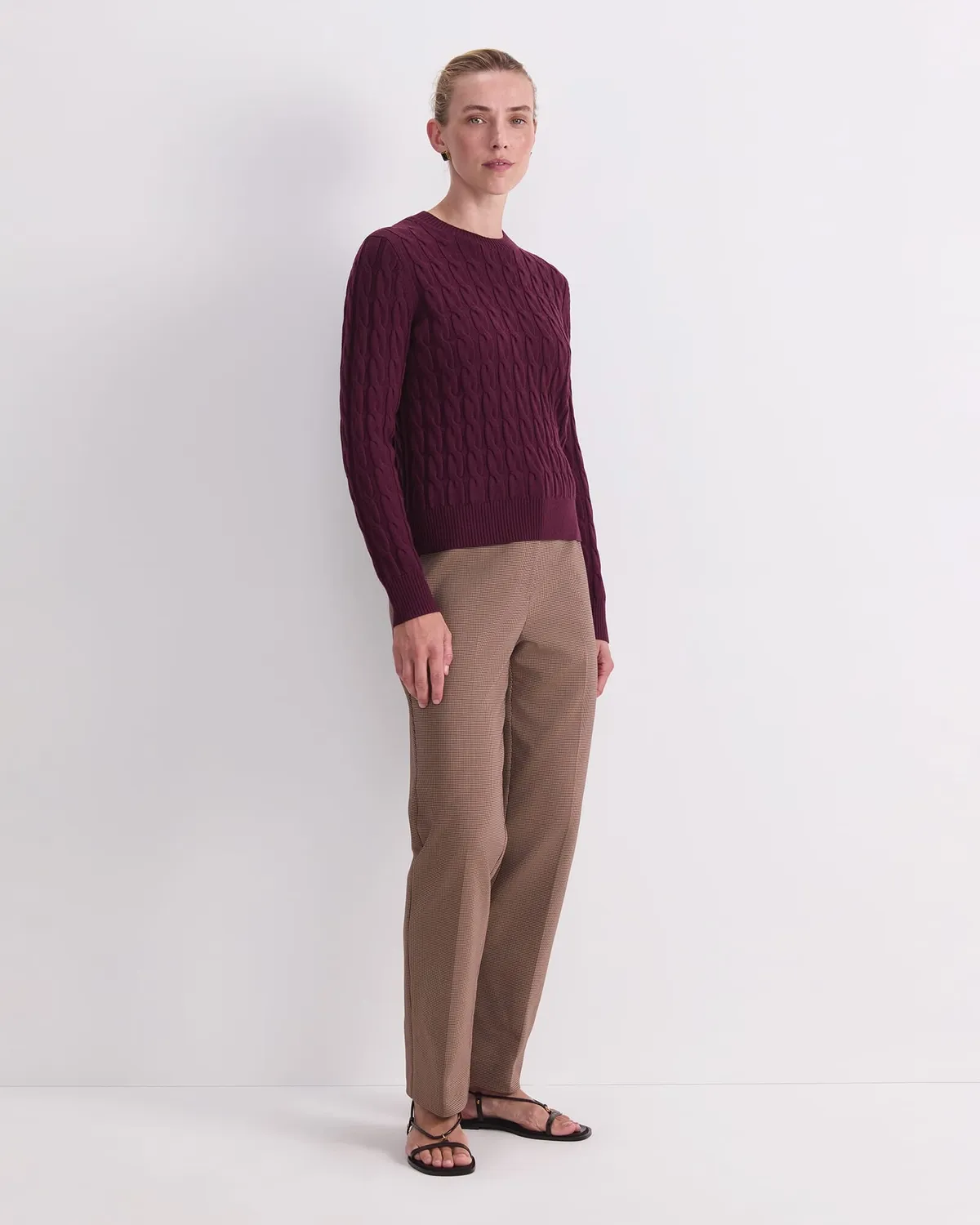 Sportscraft Merino Cable Sweater pull laine mérinos
