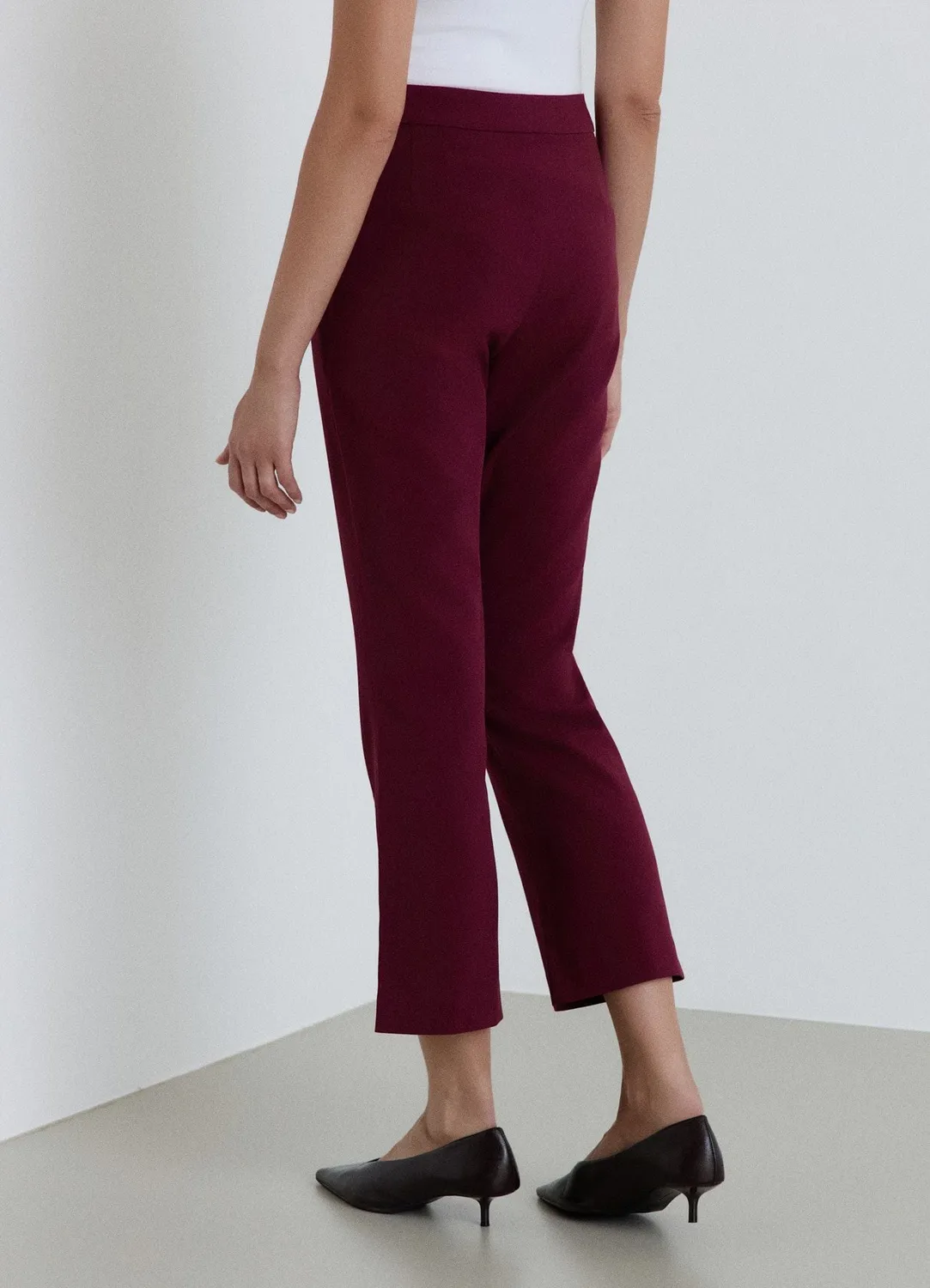 Calliope pantalon femme flare uni mini évasé