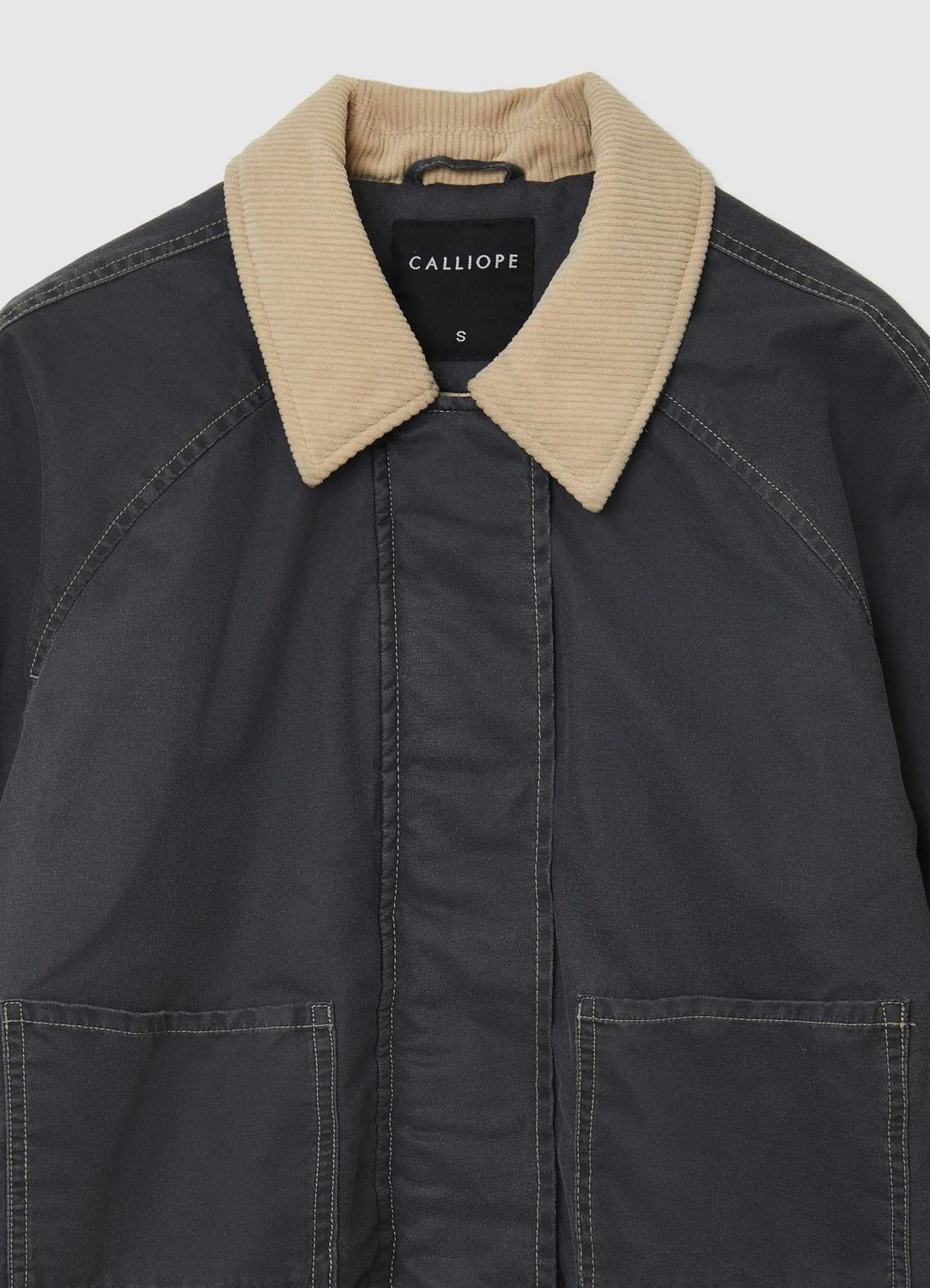 Calliope blouson femme coton col contraste regular
