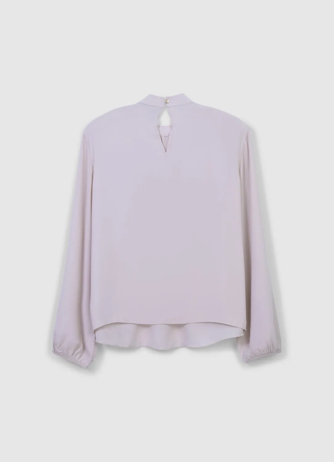 Calliope blouse à volants manches longues unie