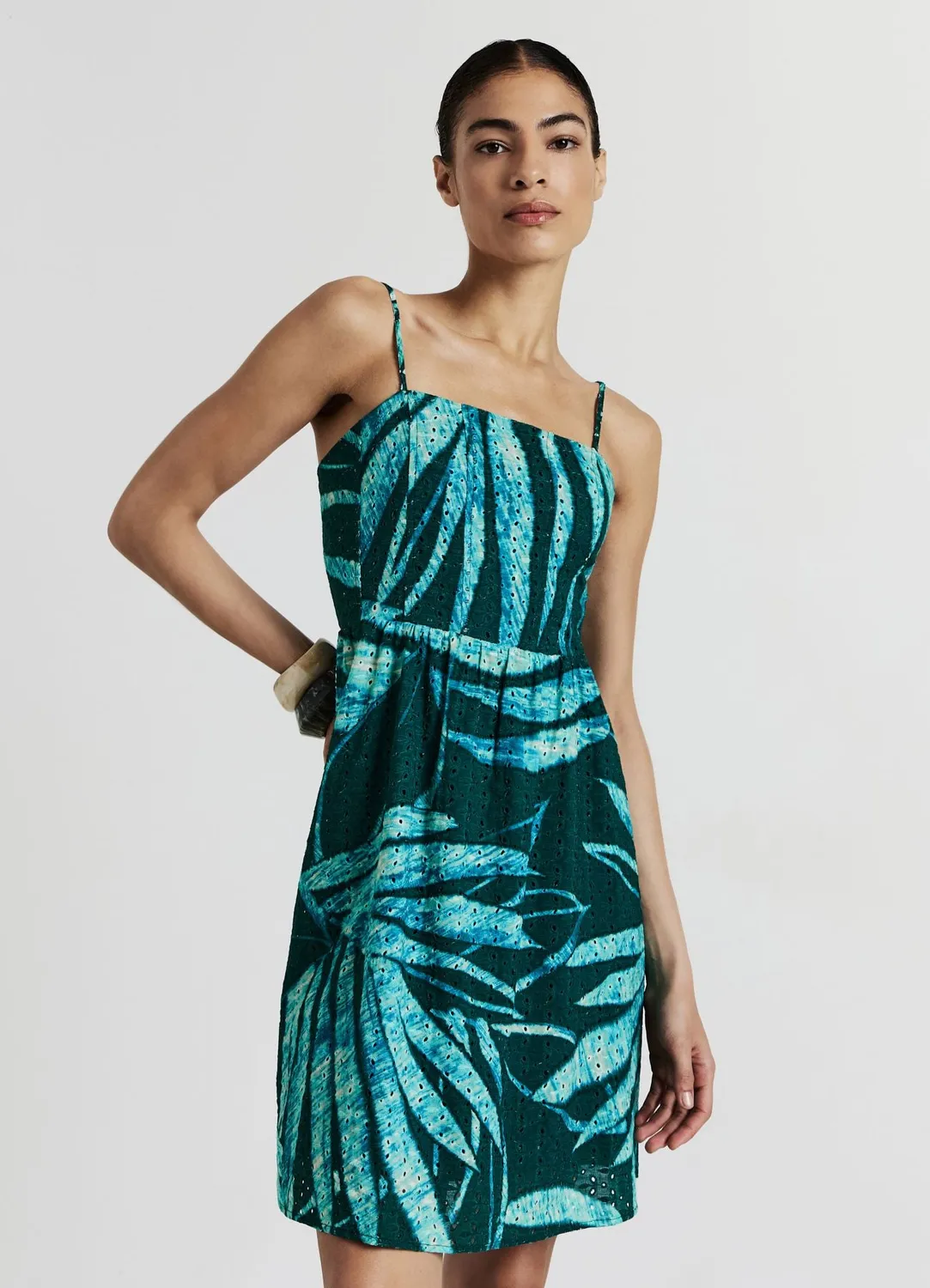 Calliope robe longue sangallo fantaisie broderie femme