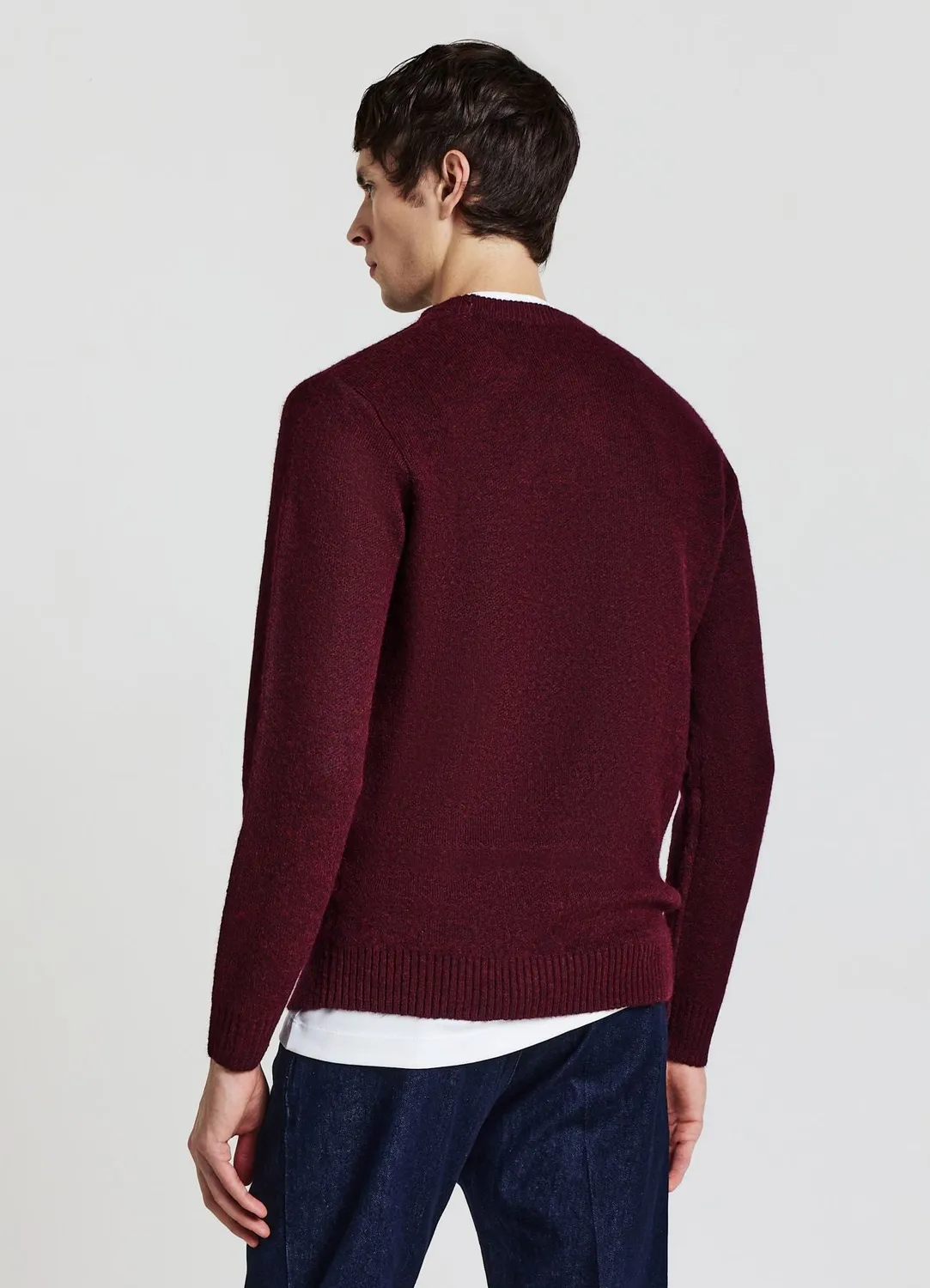 Calliope pull col rond homme uni manches longues