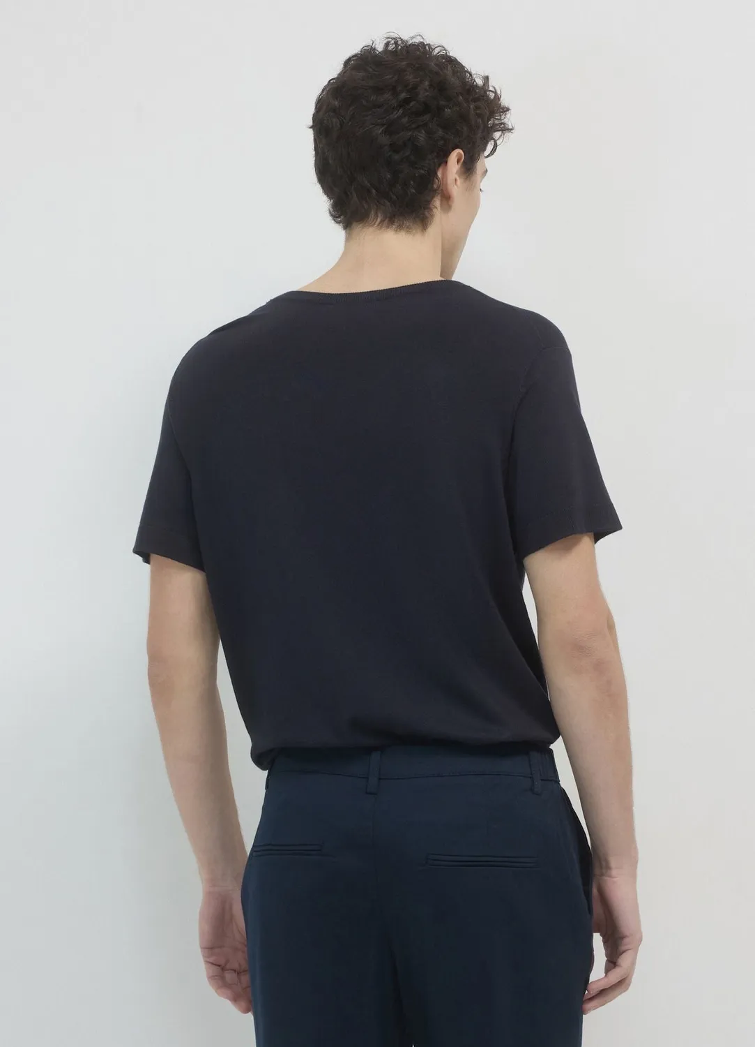 Calliope t-shirt homme col rond uni coupe droite