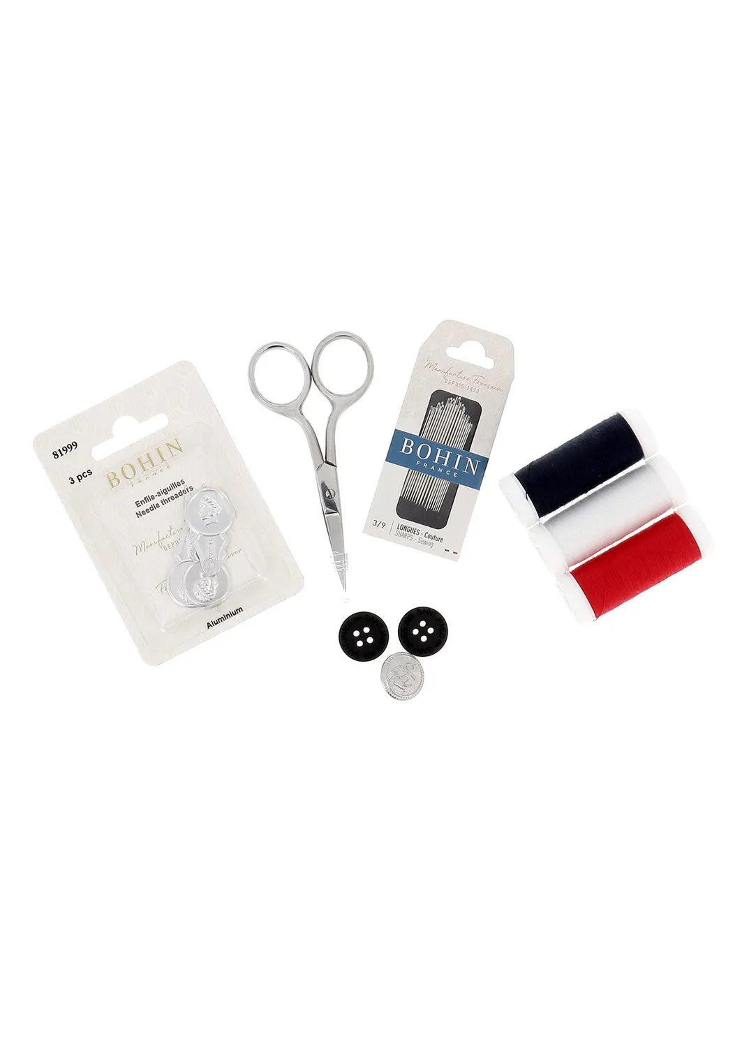 Saint James Bohin kit couture écru marine coton