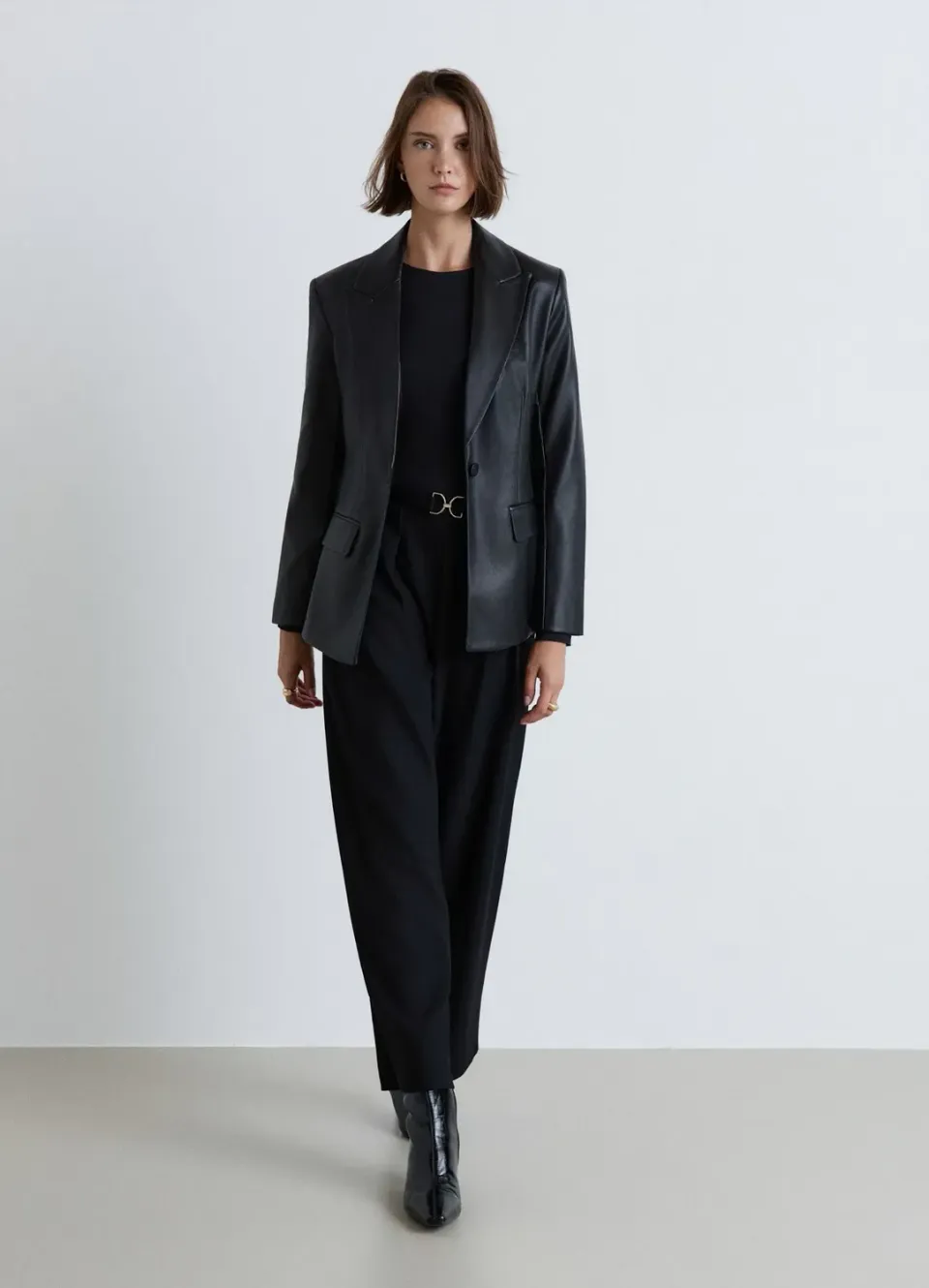 Calliope Palazzo pantalon femme palazzo ceinture taille haute