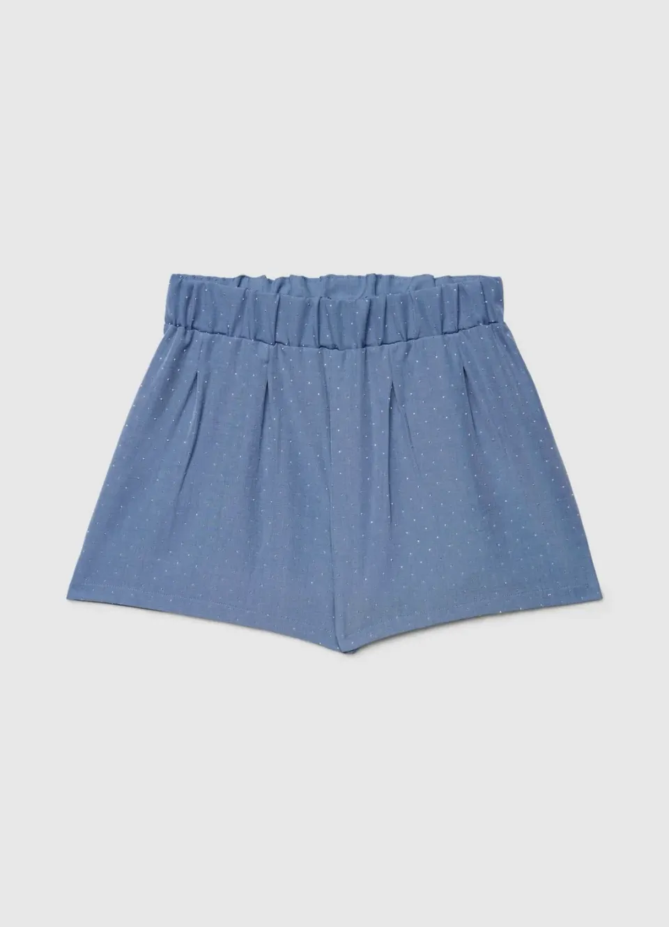 Calliope shorts fille large taille élastique strass