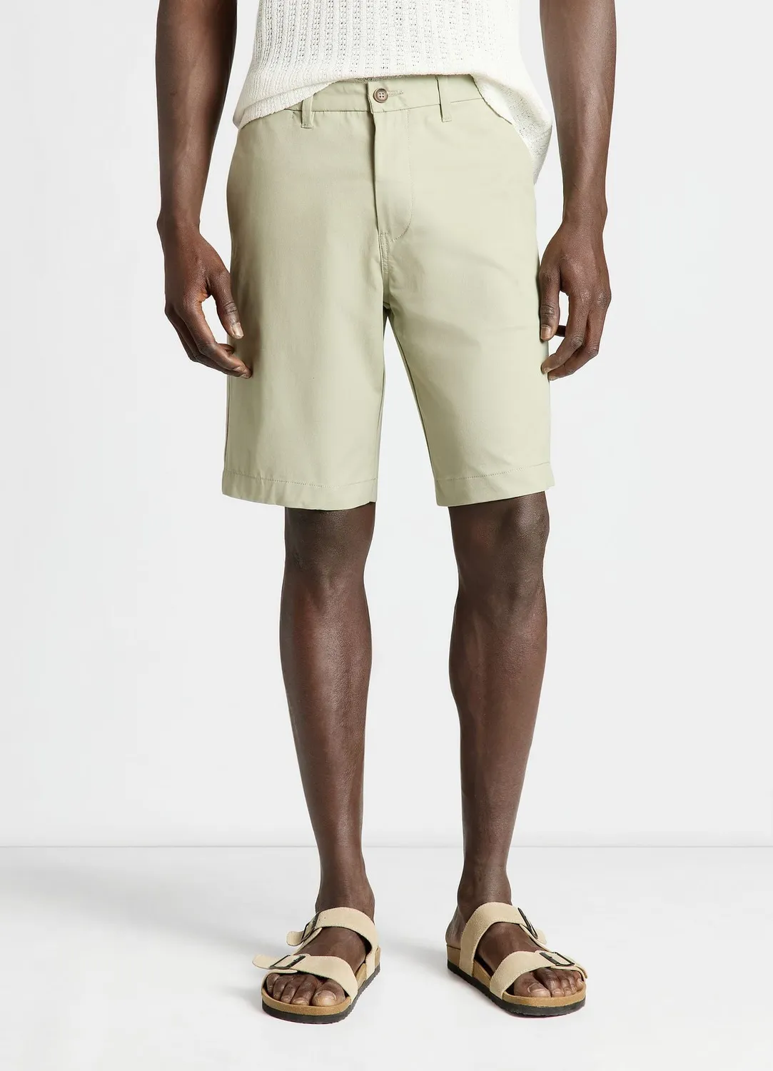 Calliope short chino homme uni coupe droite