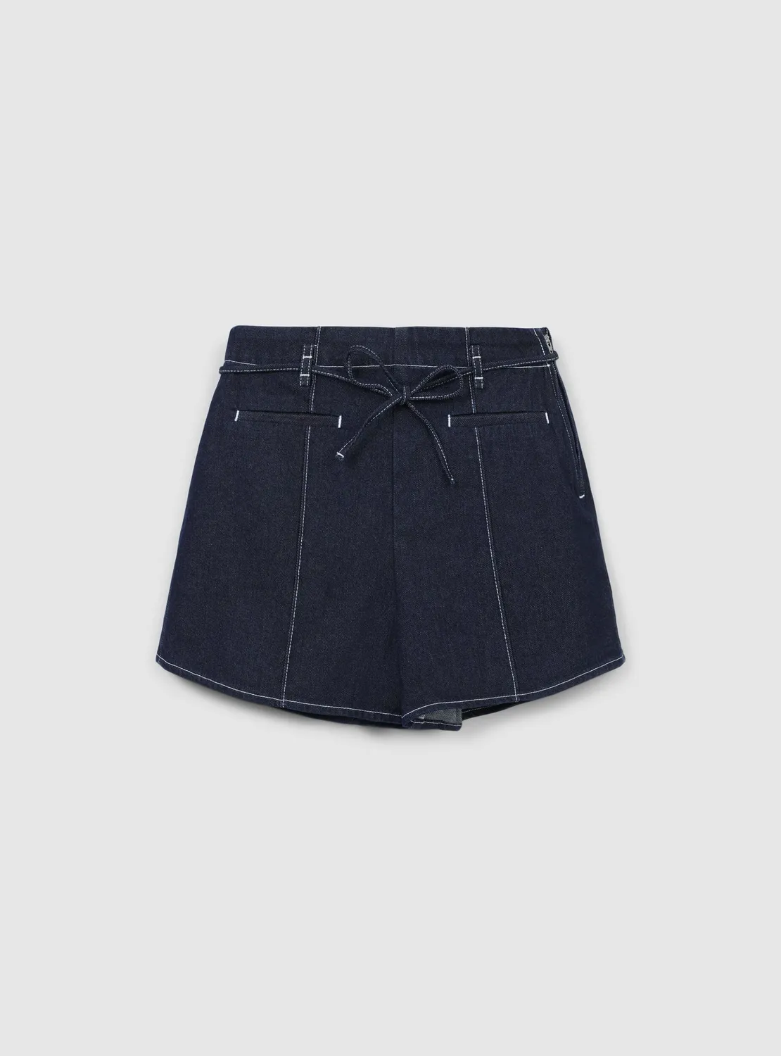 Calliope short denim femme coutures contraste