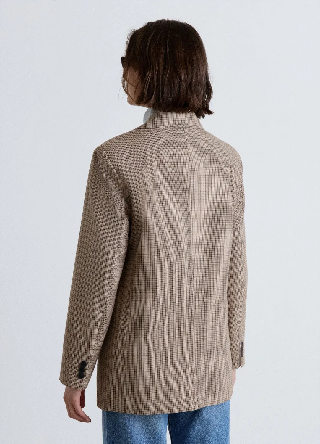 Calliope blazer carreaux femme M 2 boutons
