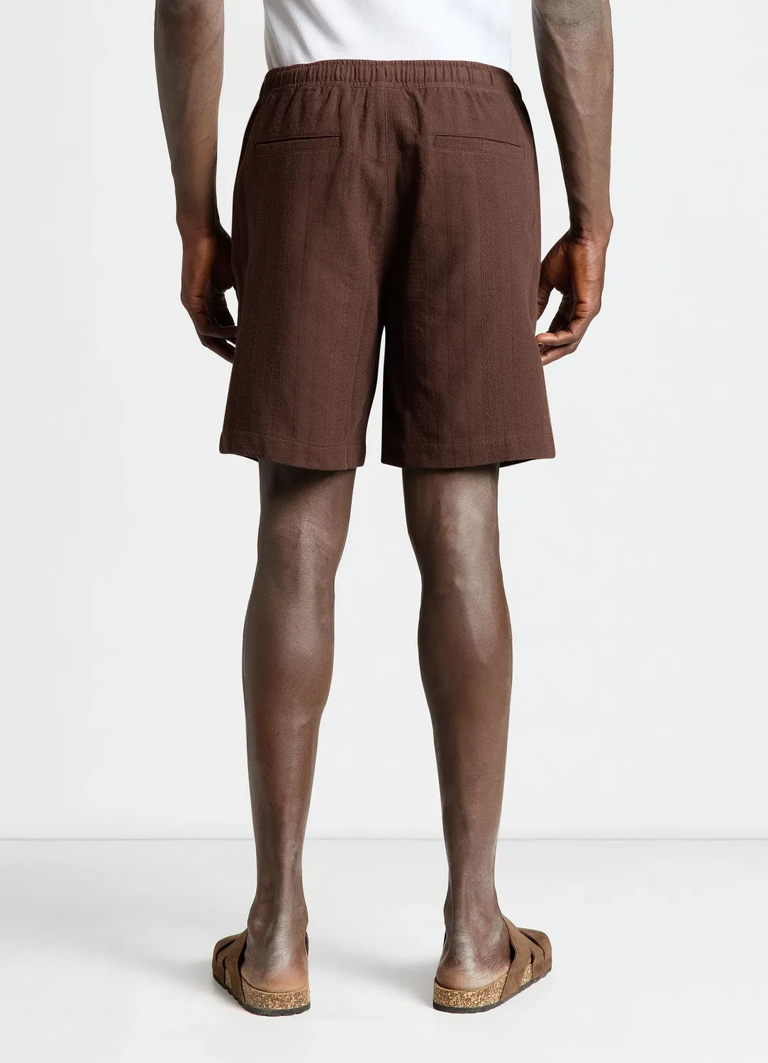 Calliope bermuda jacquard homme rayé élastique