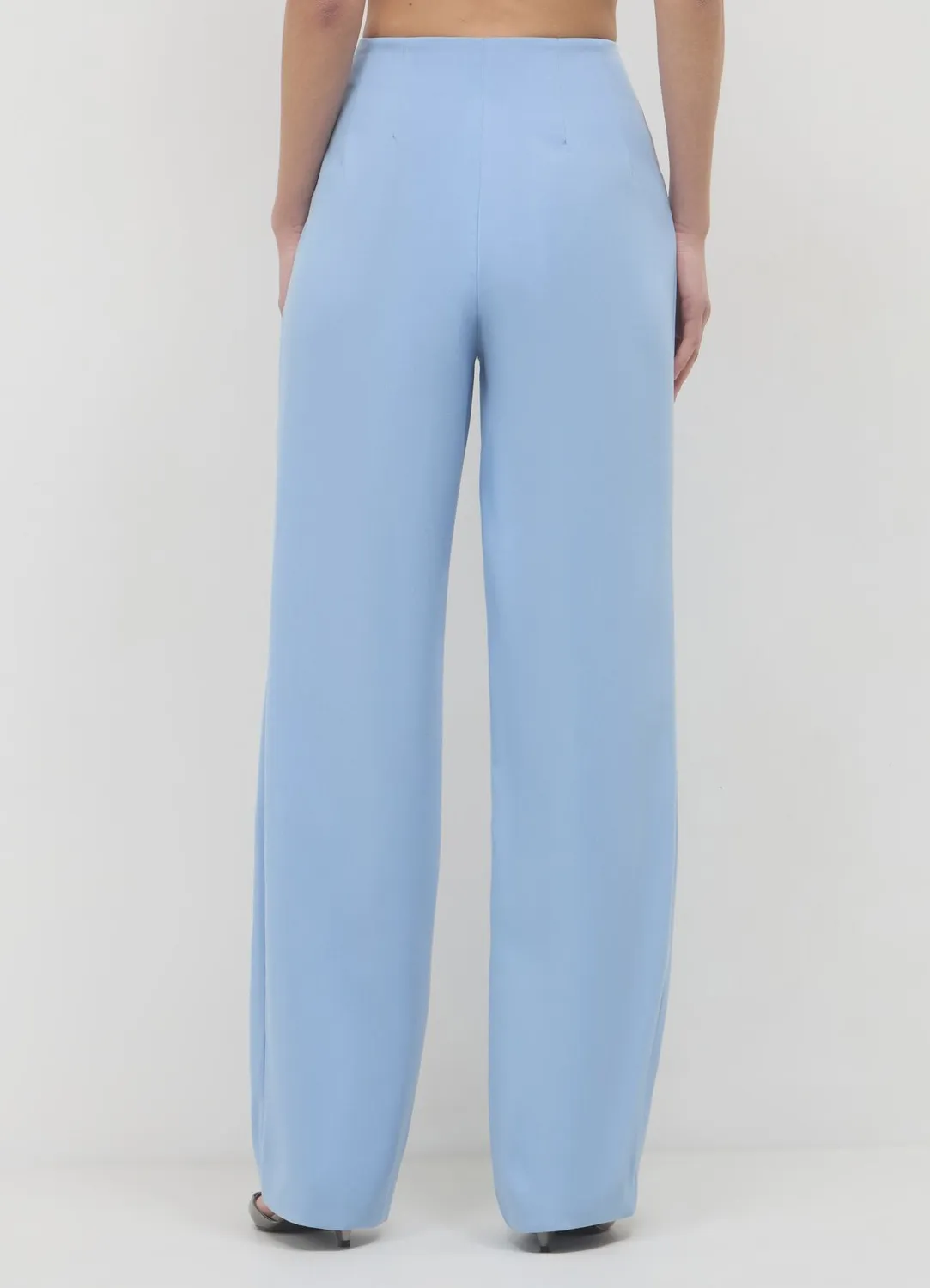Calliope palazzo pinces pantalon femme coupe regular