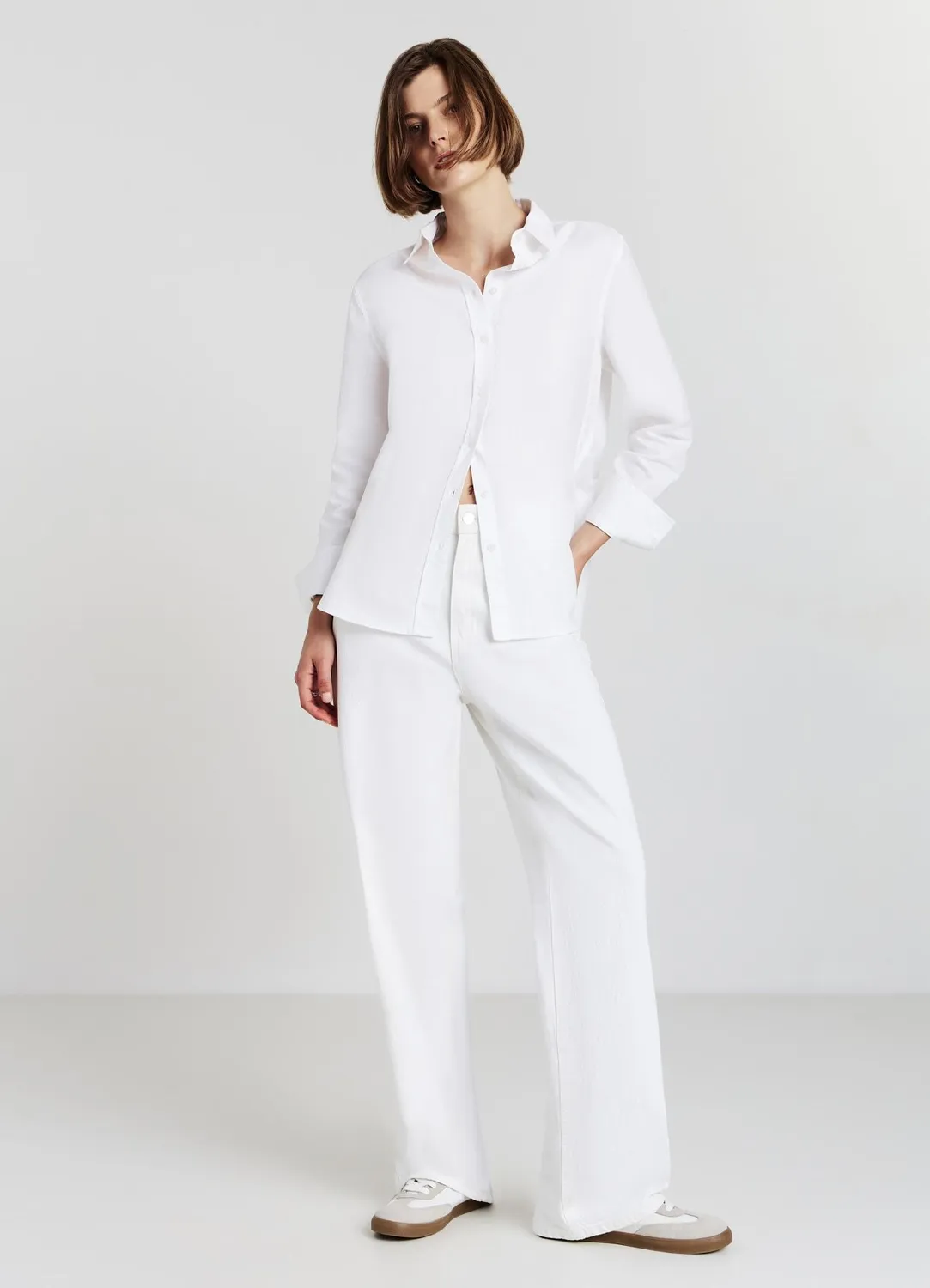 Calliope chemise oversize coton femme manches longues