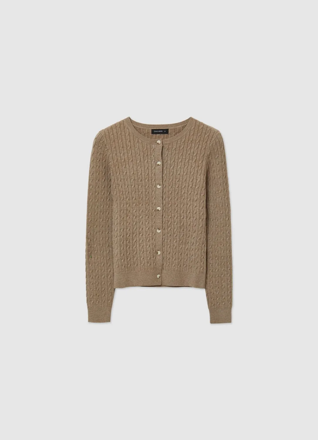 Calliope cardigan torsades boutonné col rond XS-XL