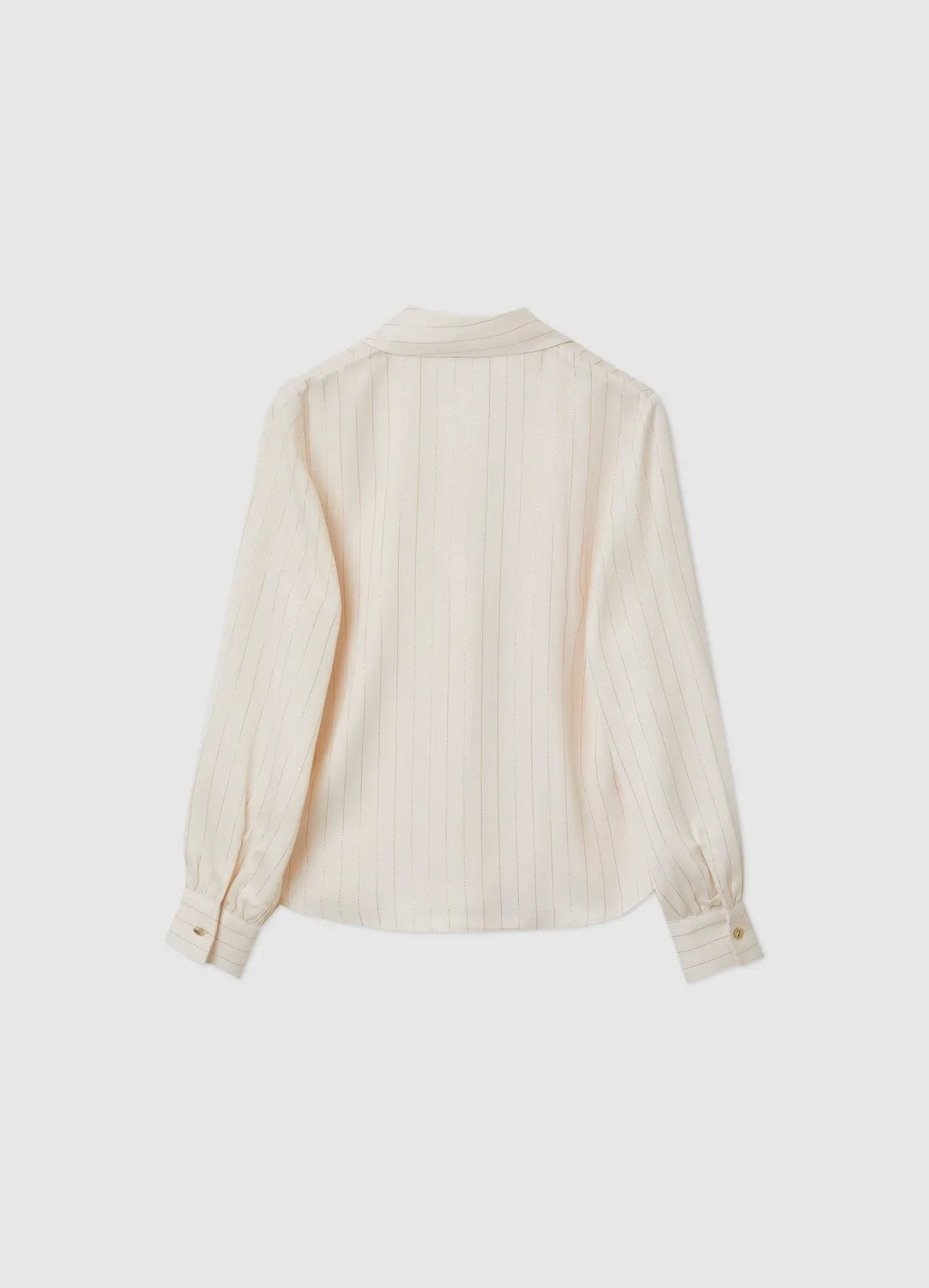 Calliope Blouse col châle femme rayée boutonnée