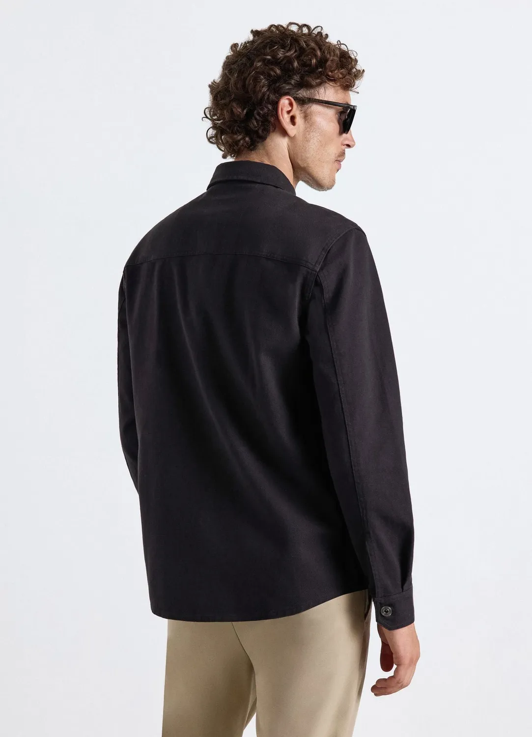 Calliope chemise worker unie à poches homme