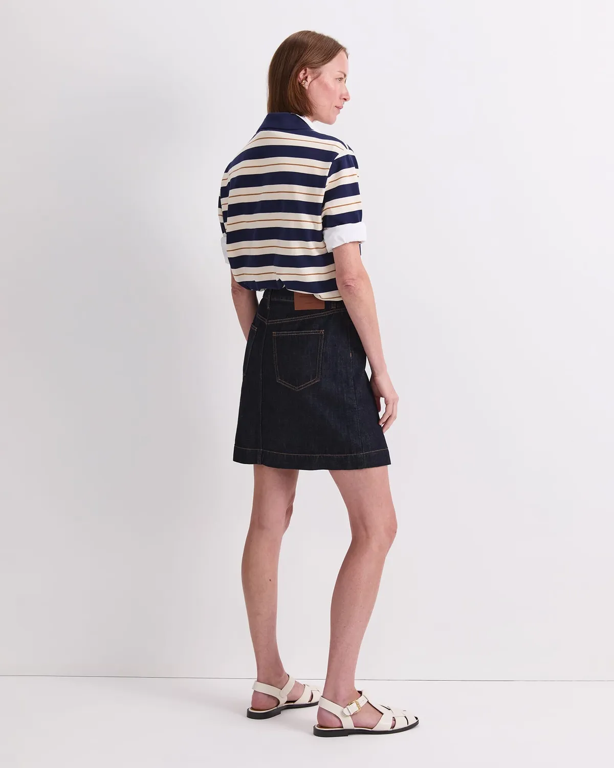Sportscraft Simmi jupe jean portefeuille indigo brut