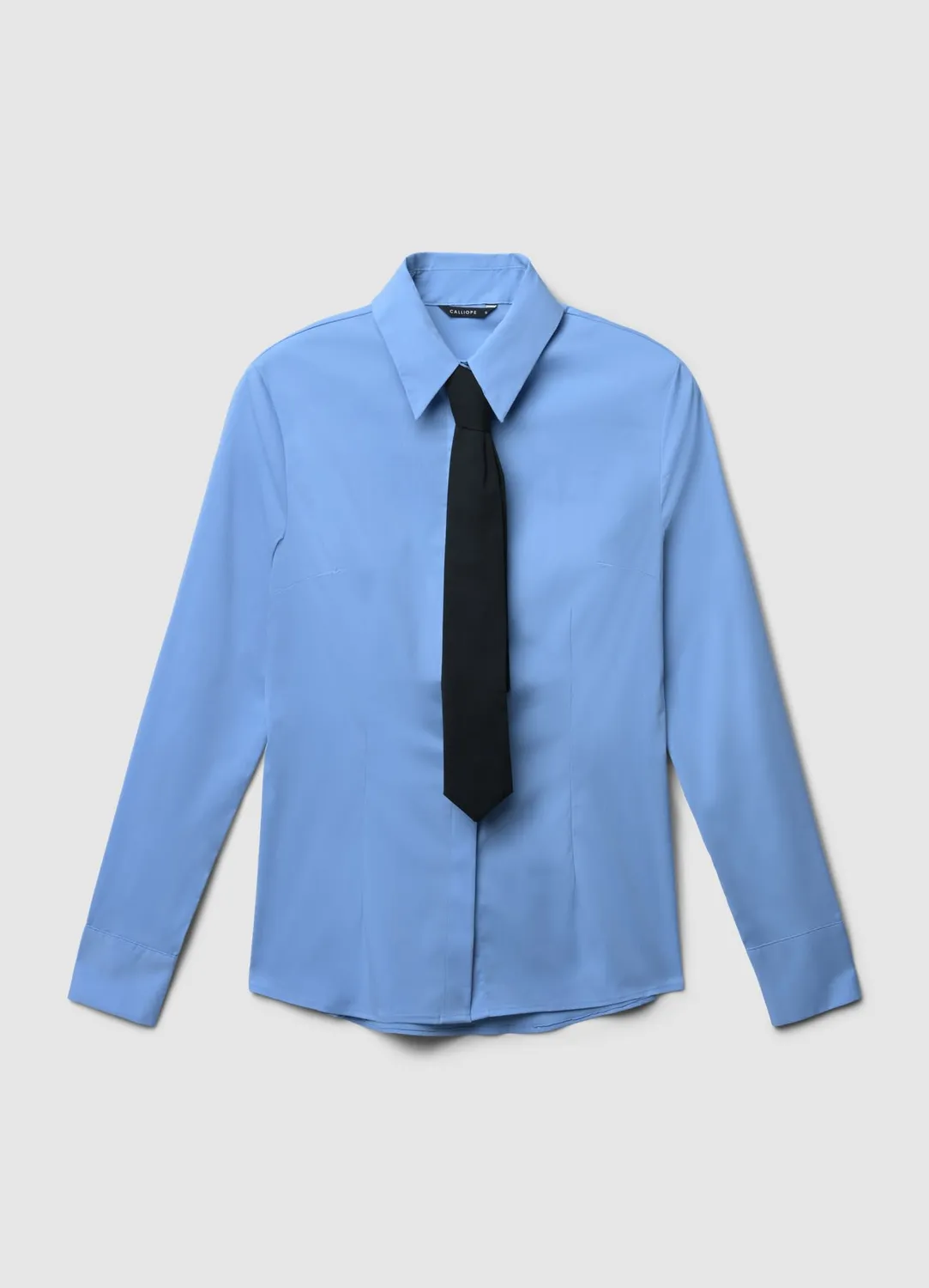 Calliope chemise slim lavallière femme coton