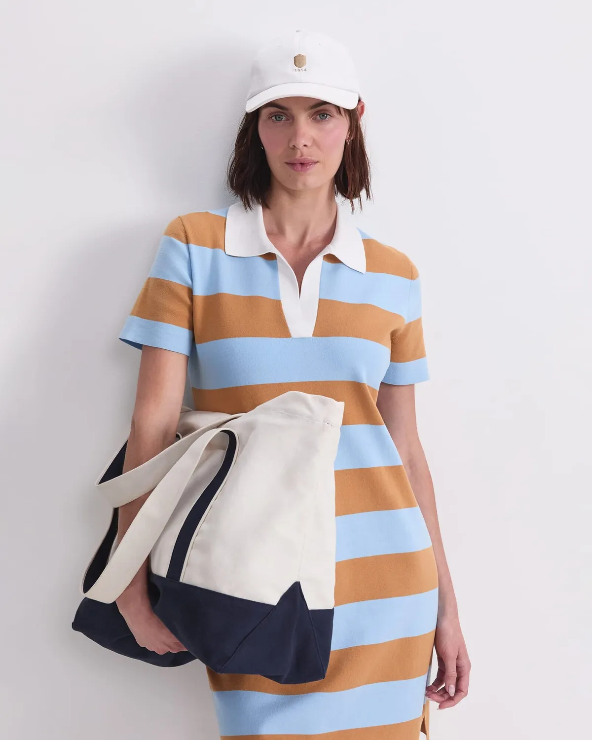 Sportscraft Knit Polo Mini robe maille col V