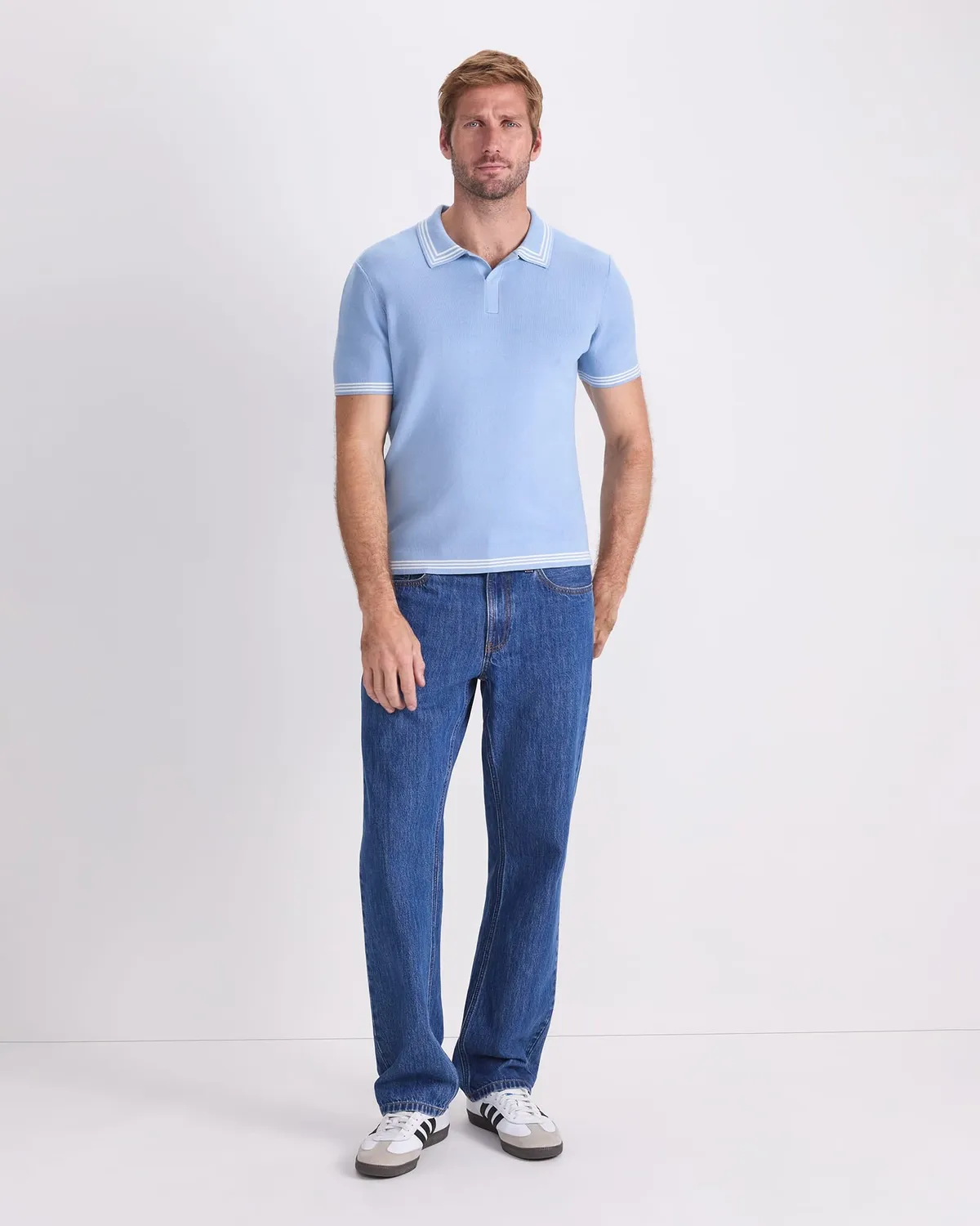 Sportscraft Finnley polo knit coton rayures homme