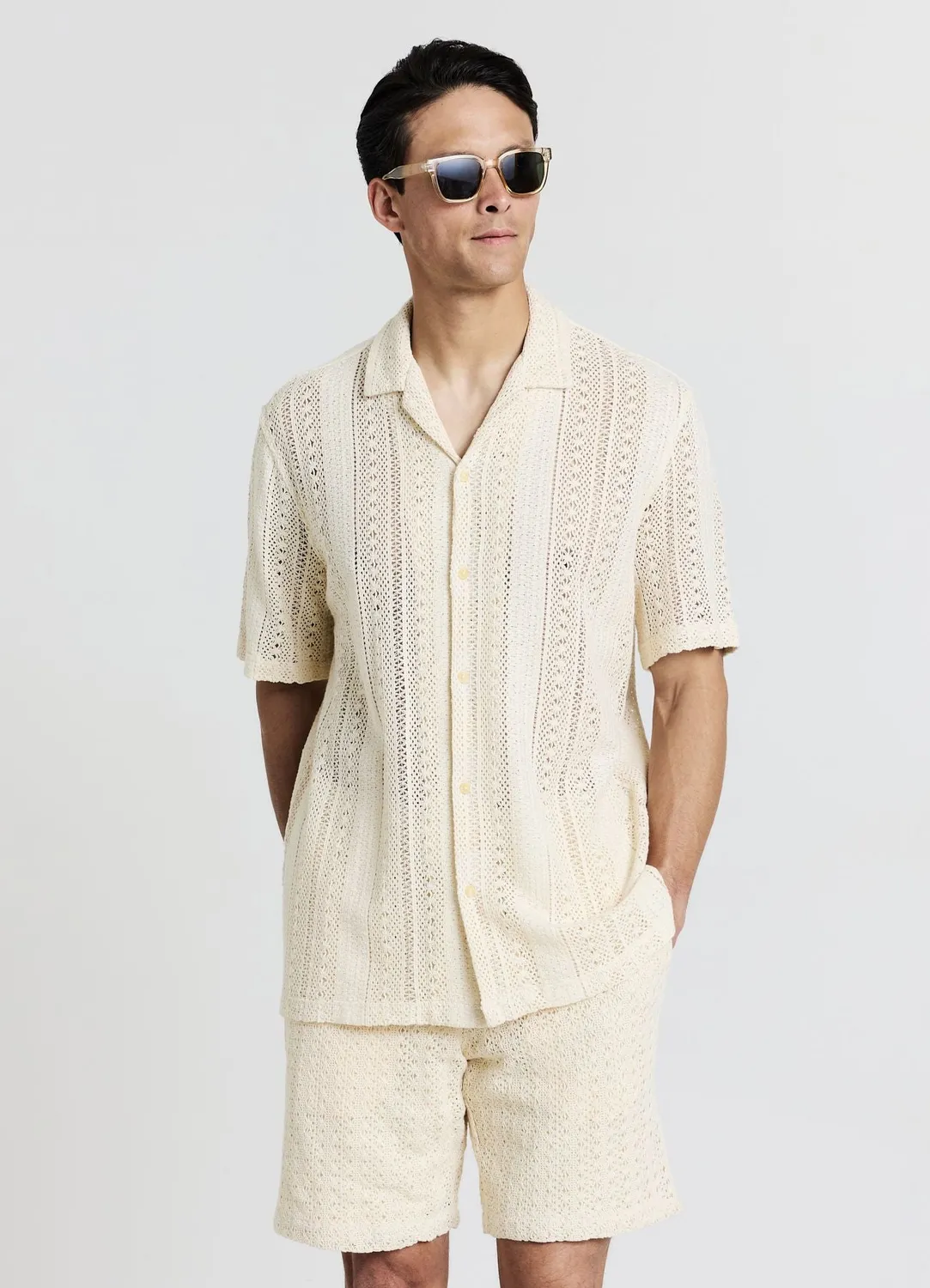 Calliope chemise bowling homme croquet manches courtes