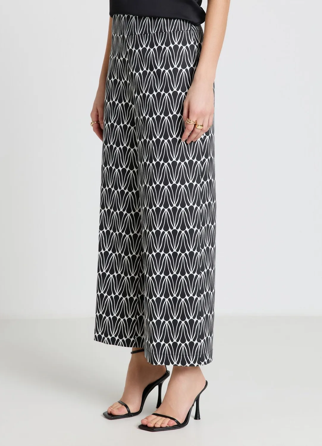 Calliope pantalon culotte femme imprimé taille haute