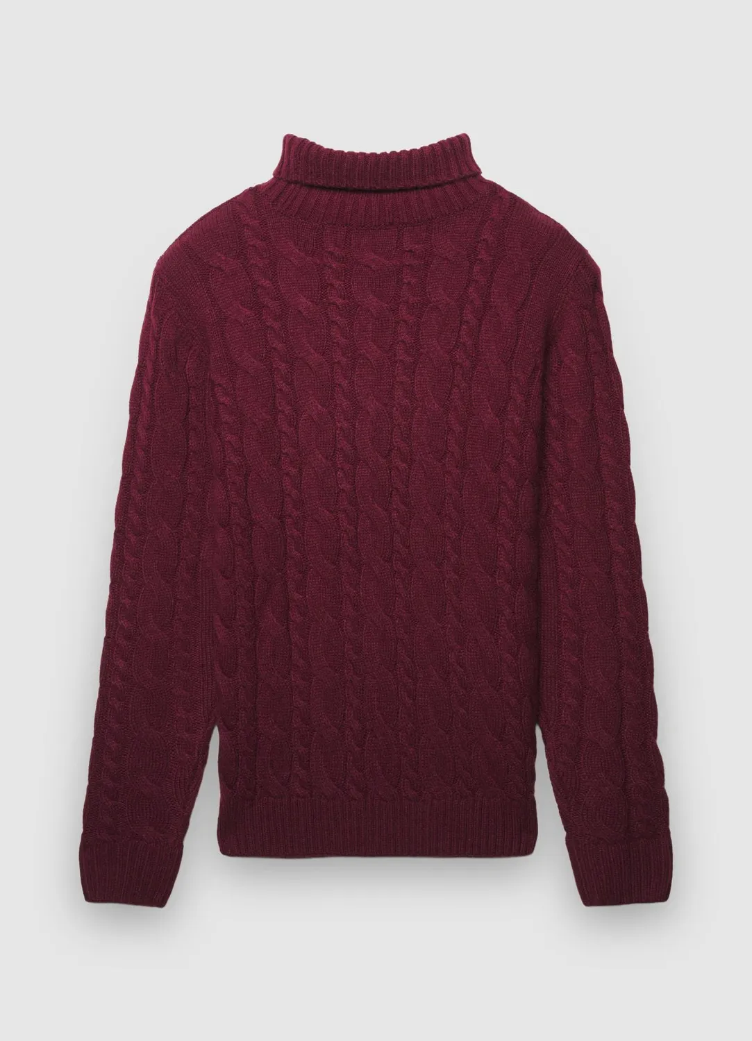 Calliope pull col roulé homme torsades chaud