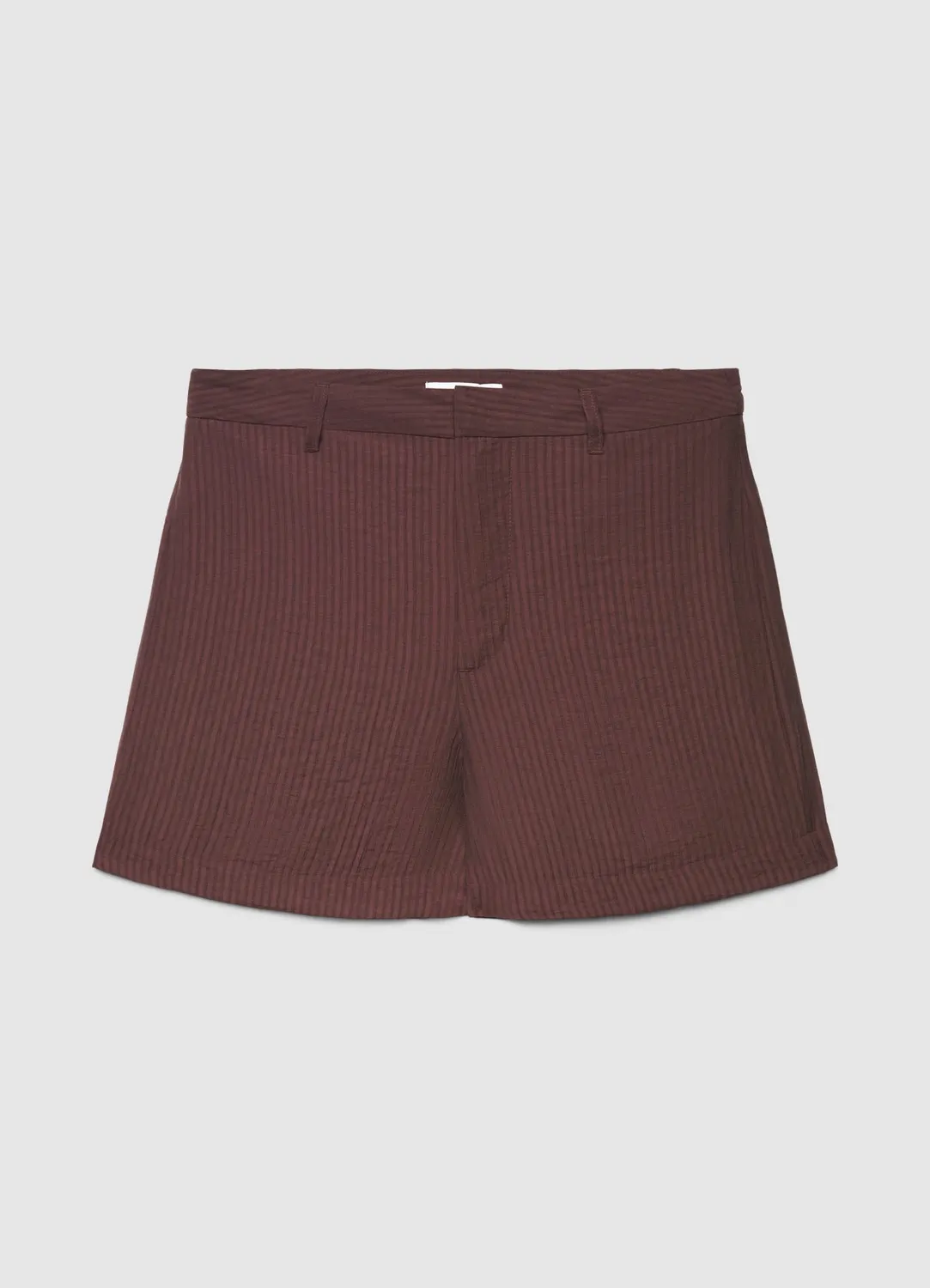 Calliope Bermuda femme rayé revers taille moyenne