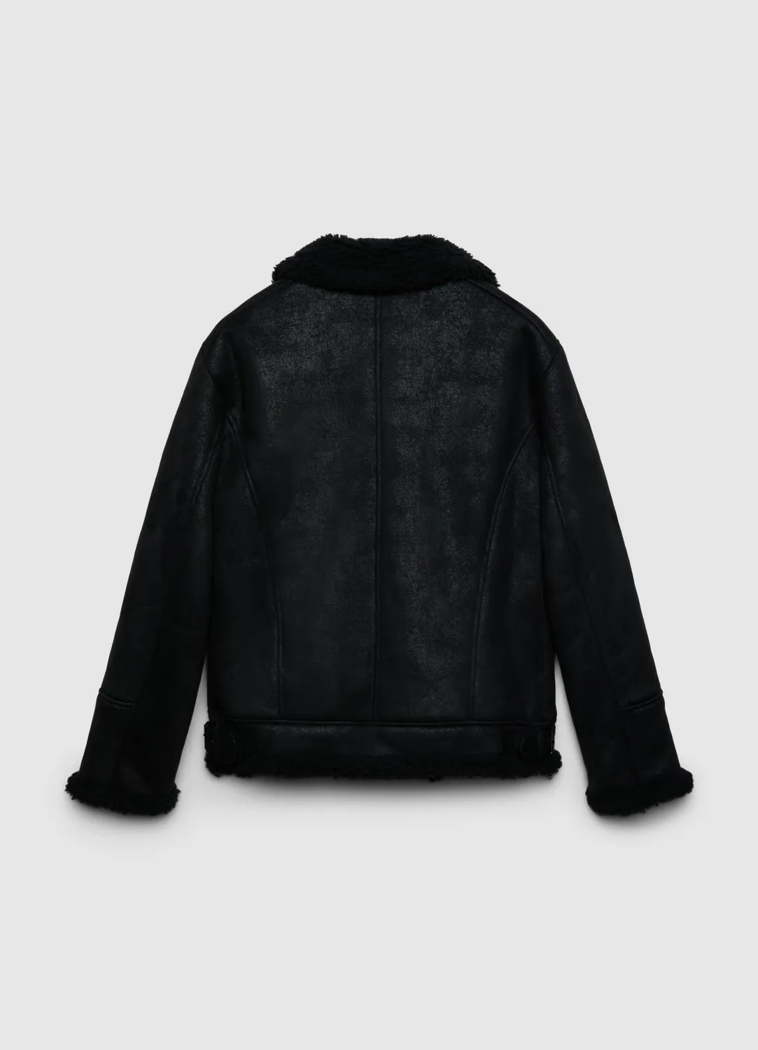 Calliope blouson perfecto homme effet mouton zip