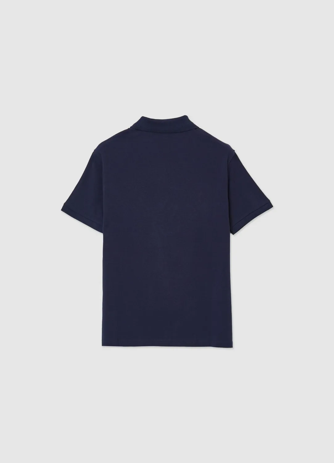 Calliope T-shirt polo half zip homme coton uni