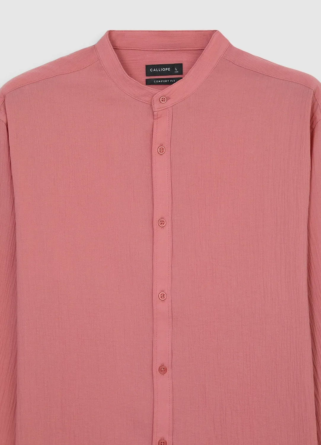Calliope chemise homme col coréen coton