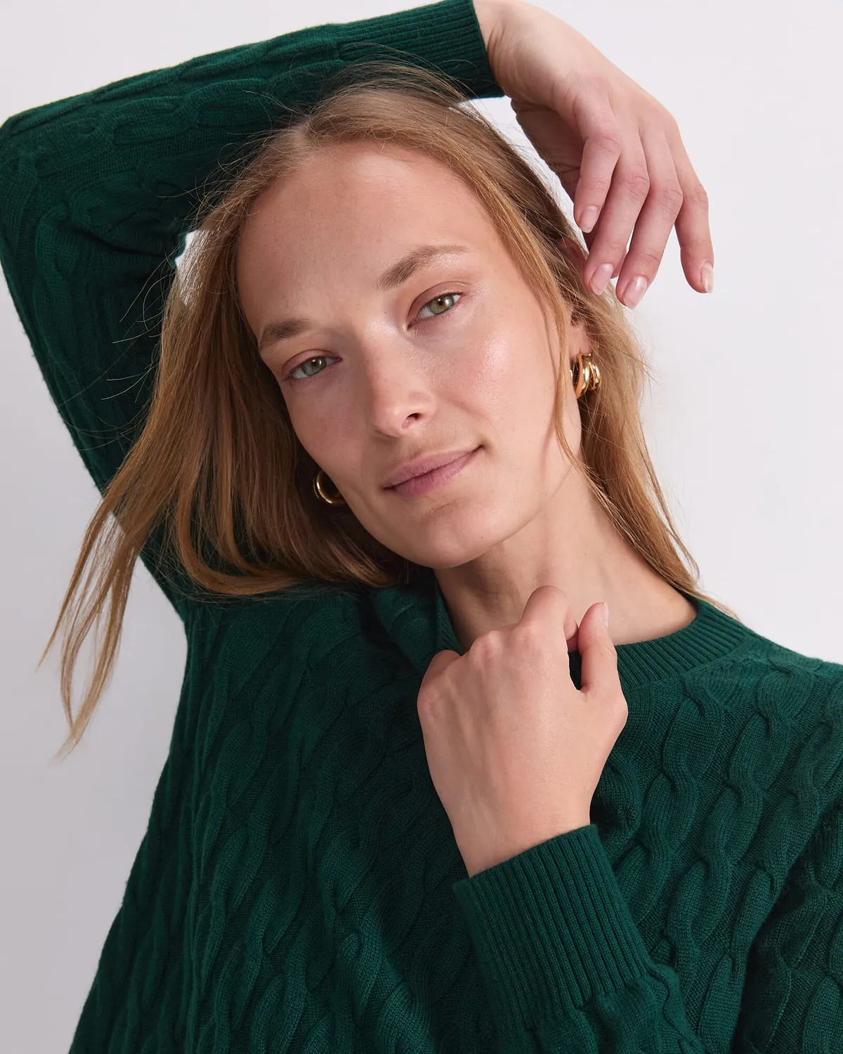 Sportscraft Merino Cable Sweater pull torsades laine mérinos