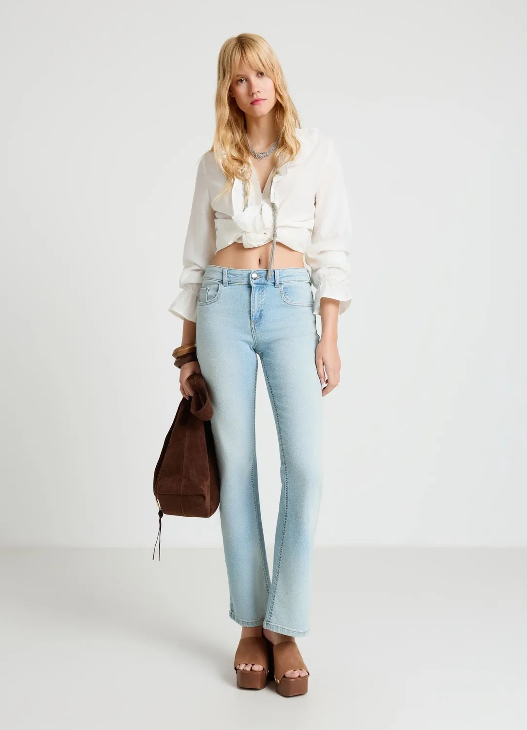 Calliope Jeans Flare Vita Bassa jean femme flare