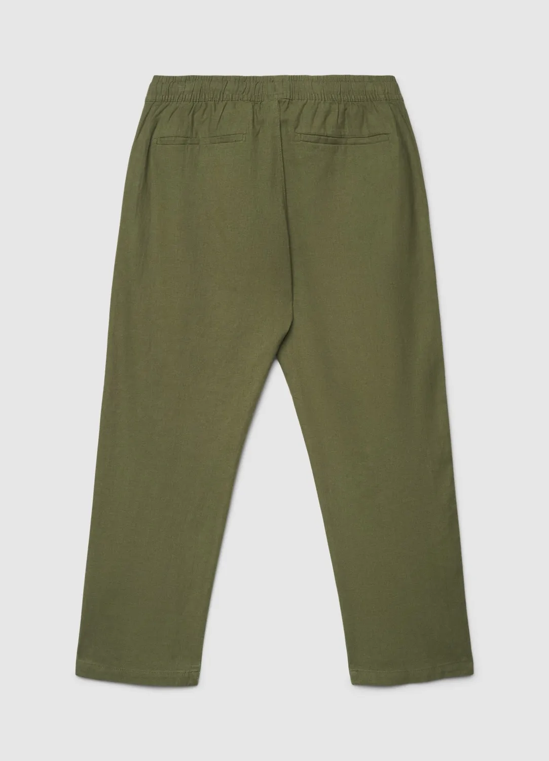 Calliope pantalon jogger homme lin uni taille élastique