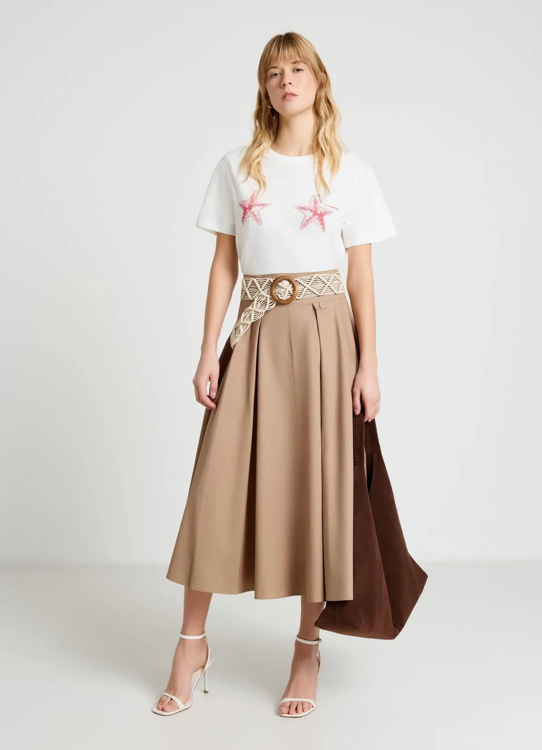Calliope Mare t-shirt femme imprimé mer coton