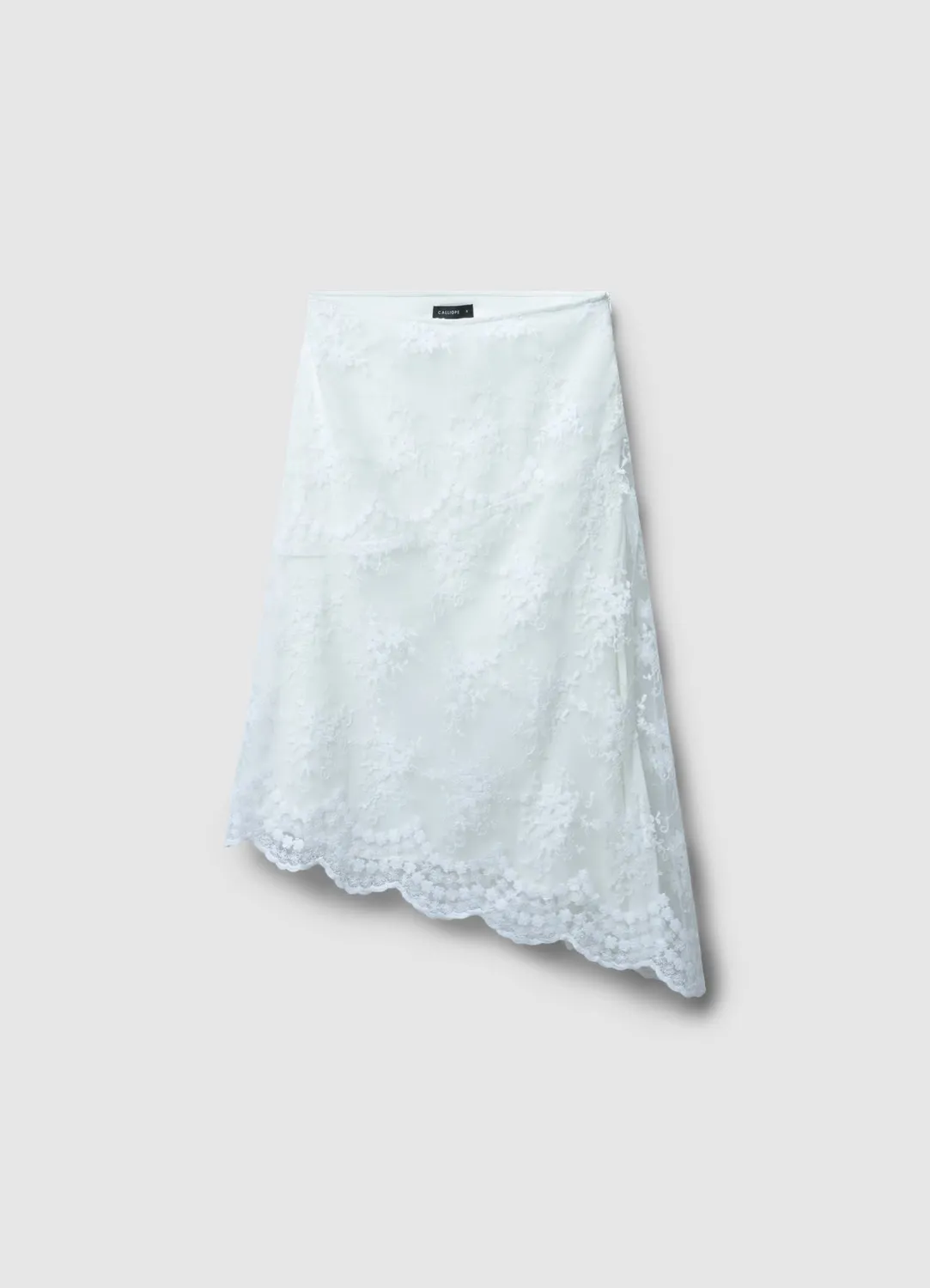 Calliope jupe longue asymétrique dentelle femme