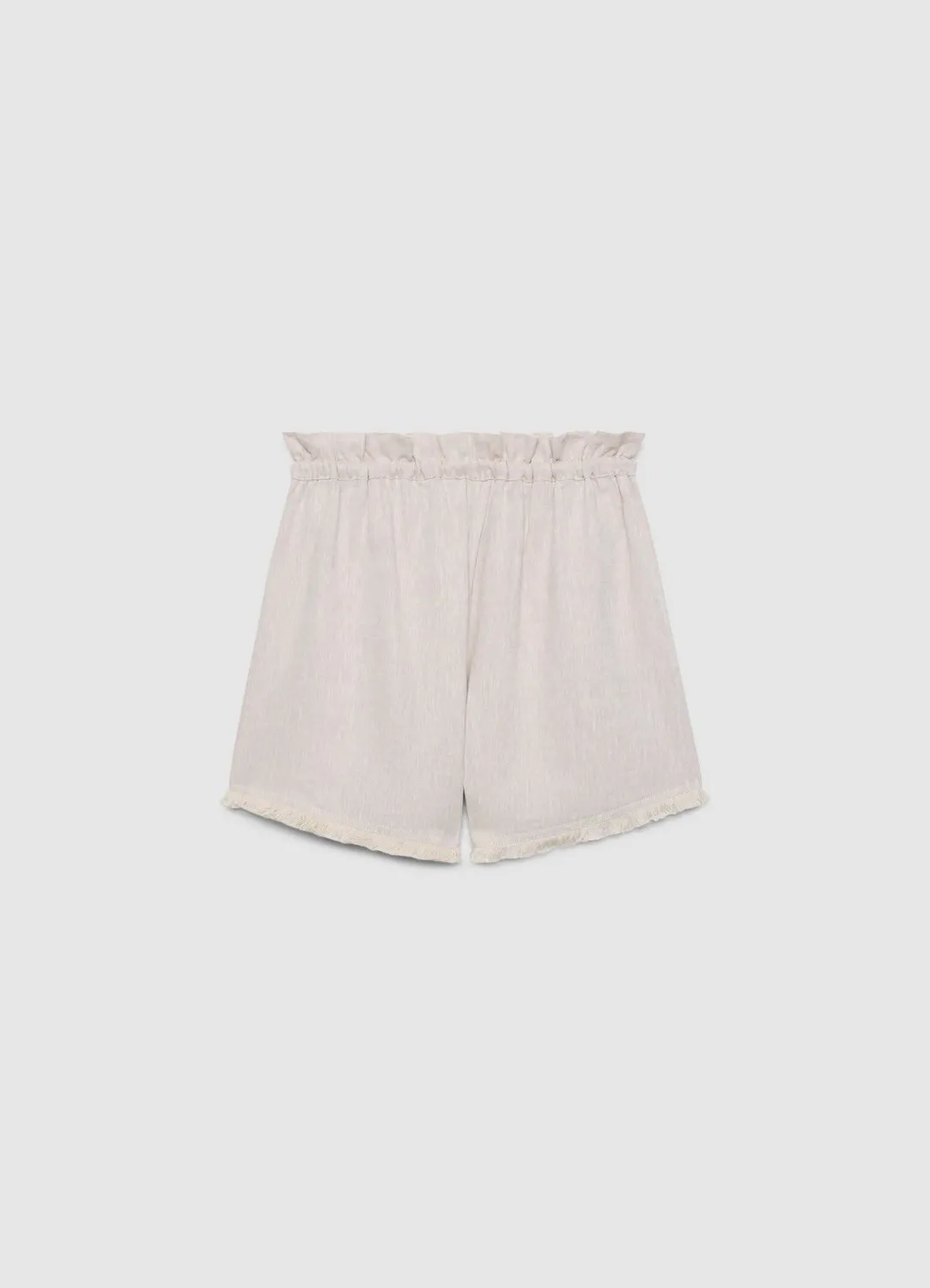 Calliope short lin femme franges taille haute
