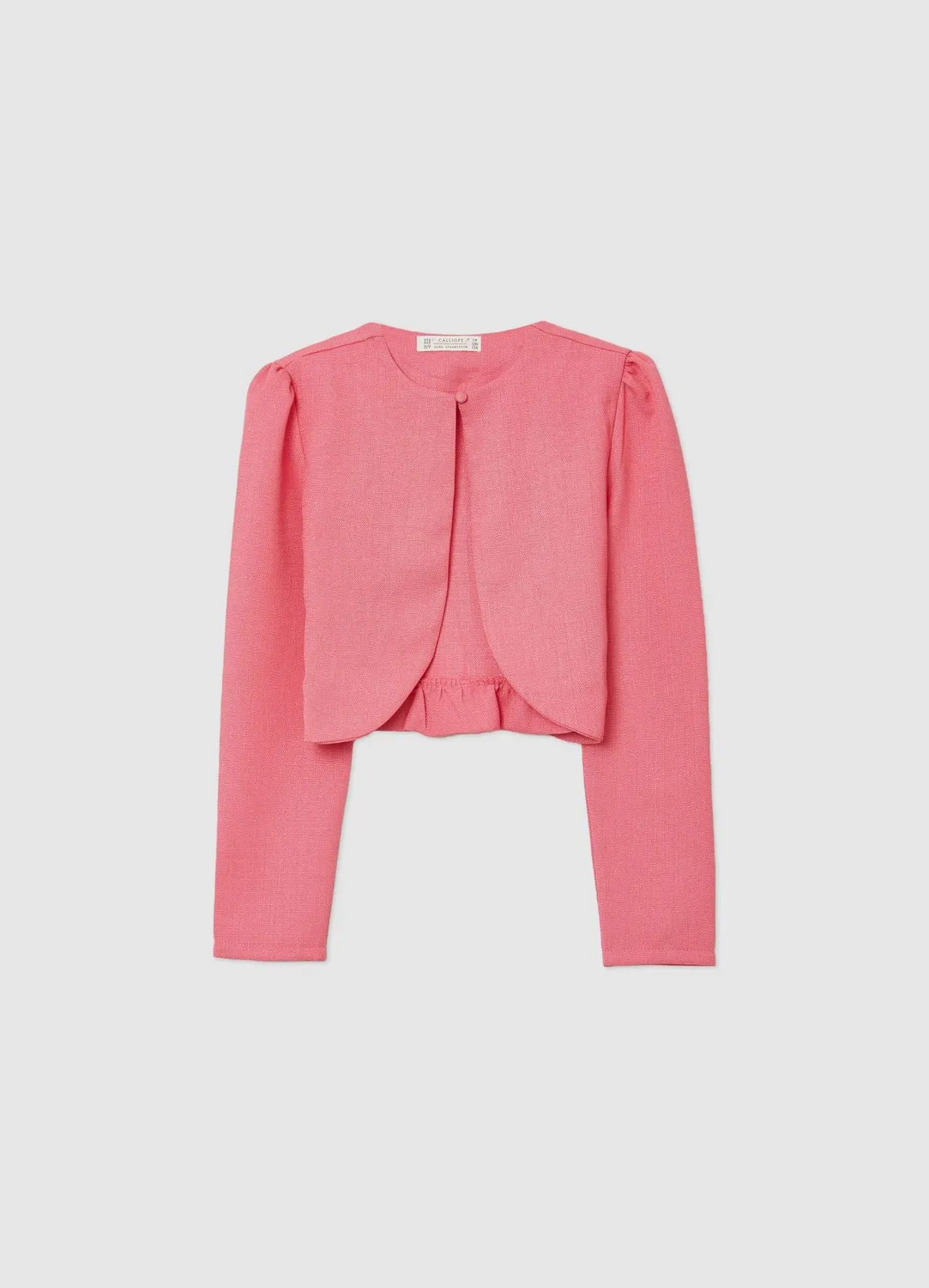 Calliope boléro fille uni bouton