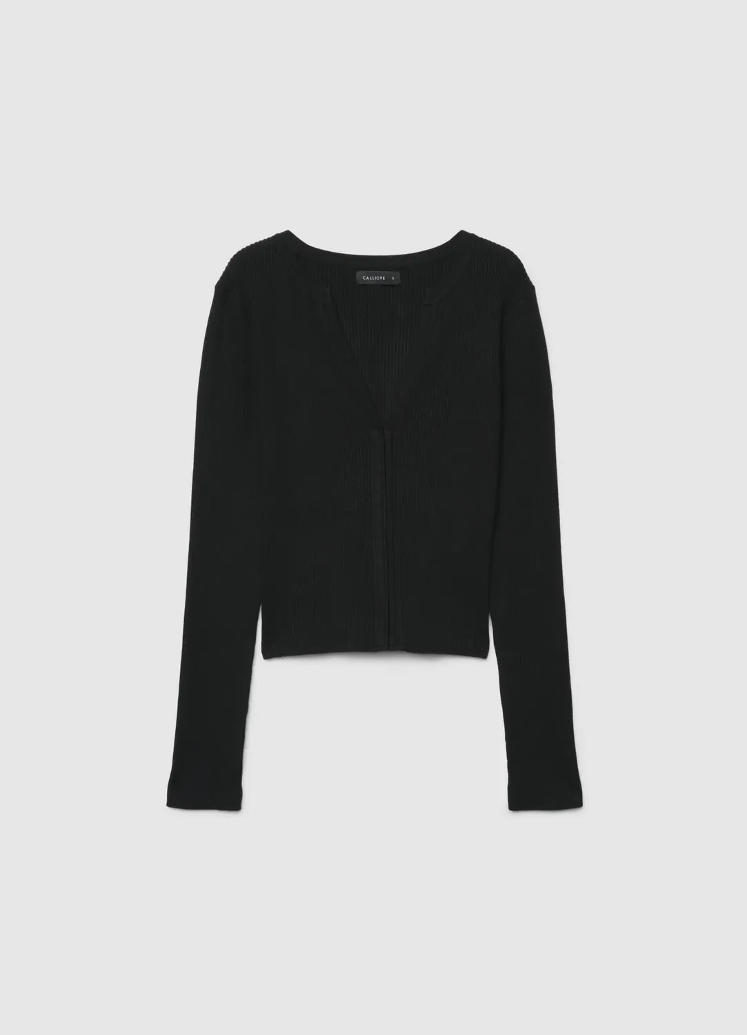 Calliope cardigan côtelé femme col V boutons pression